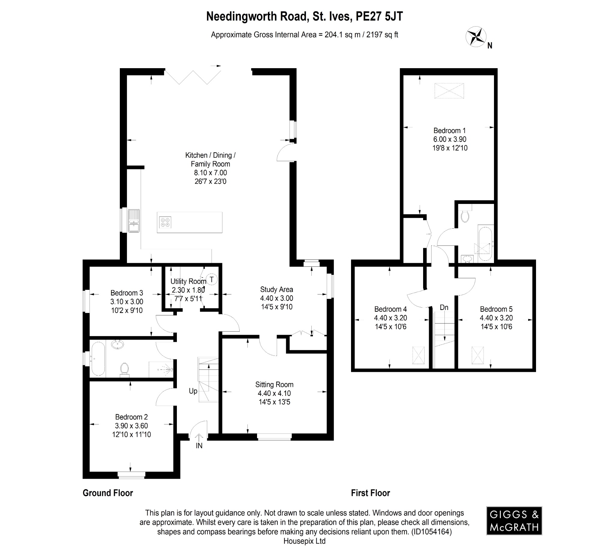 5 bed detached house for sale in Needingworth Road, St. Ives - Property Floorplan