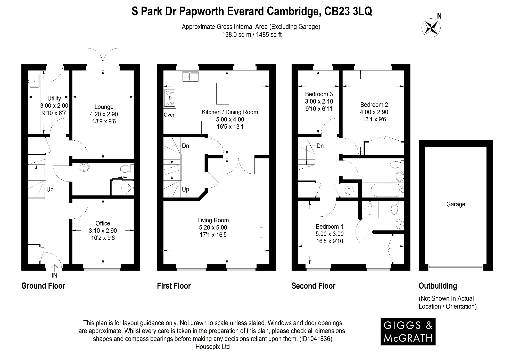 4 bed terraced house for sale in South Park Drive, Cambridge - Property Floorplan