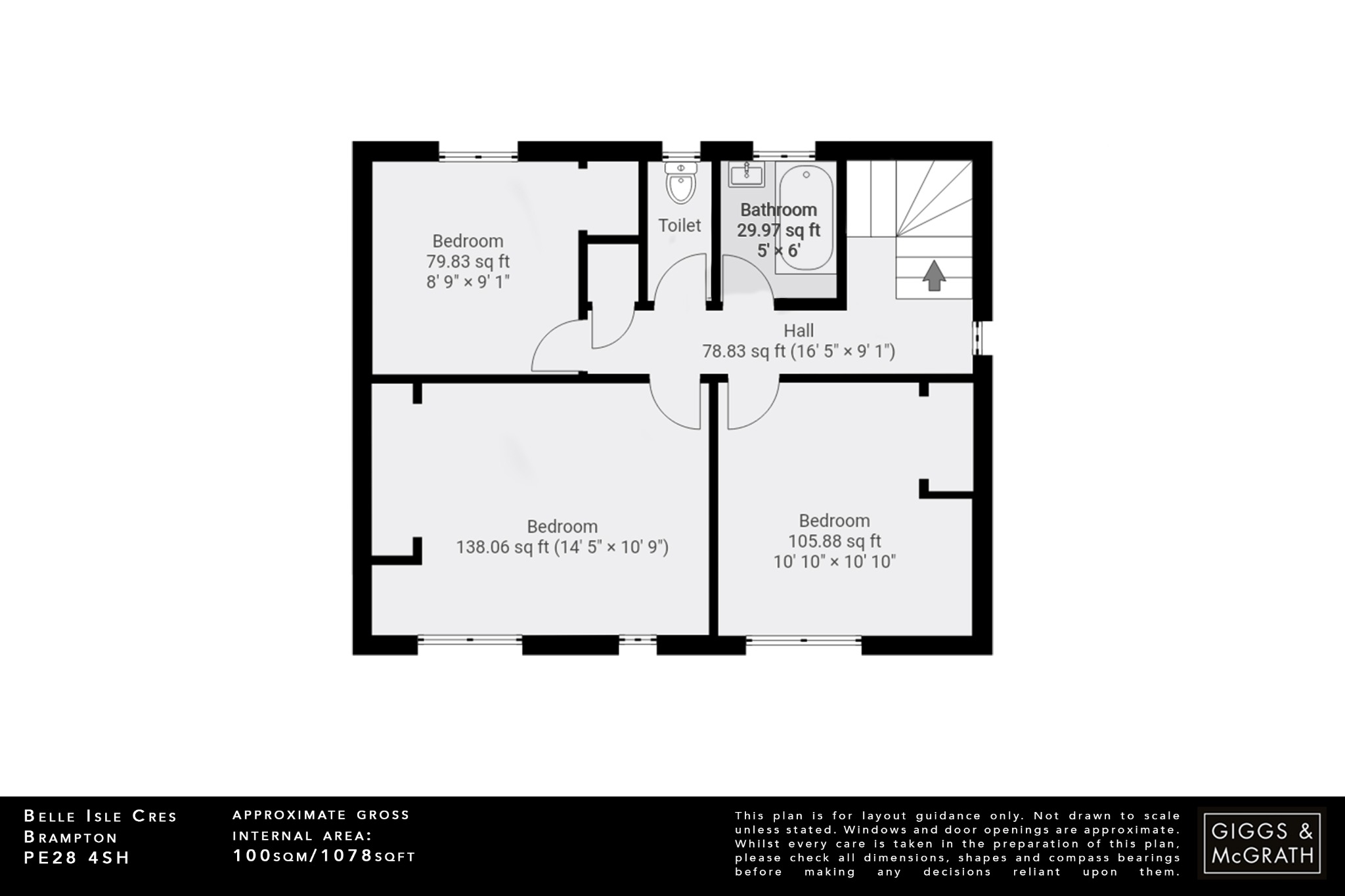 3 bed semi-detached house for sale in Belle Isle Crescent, Huntingdon - Property Floorplan
