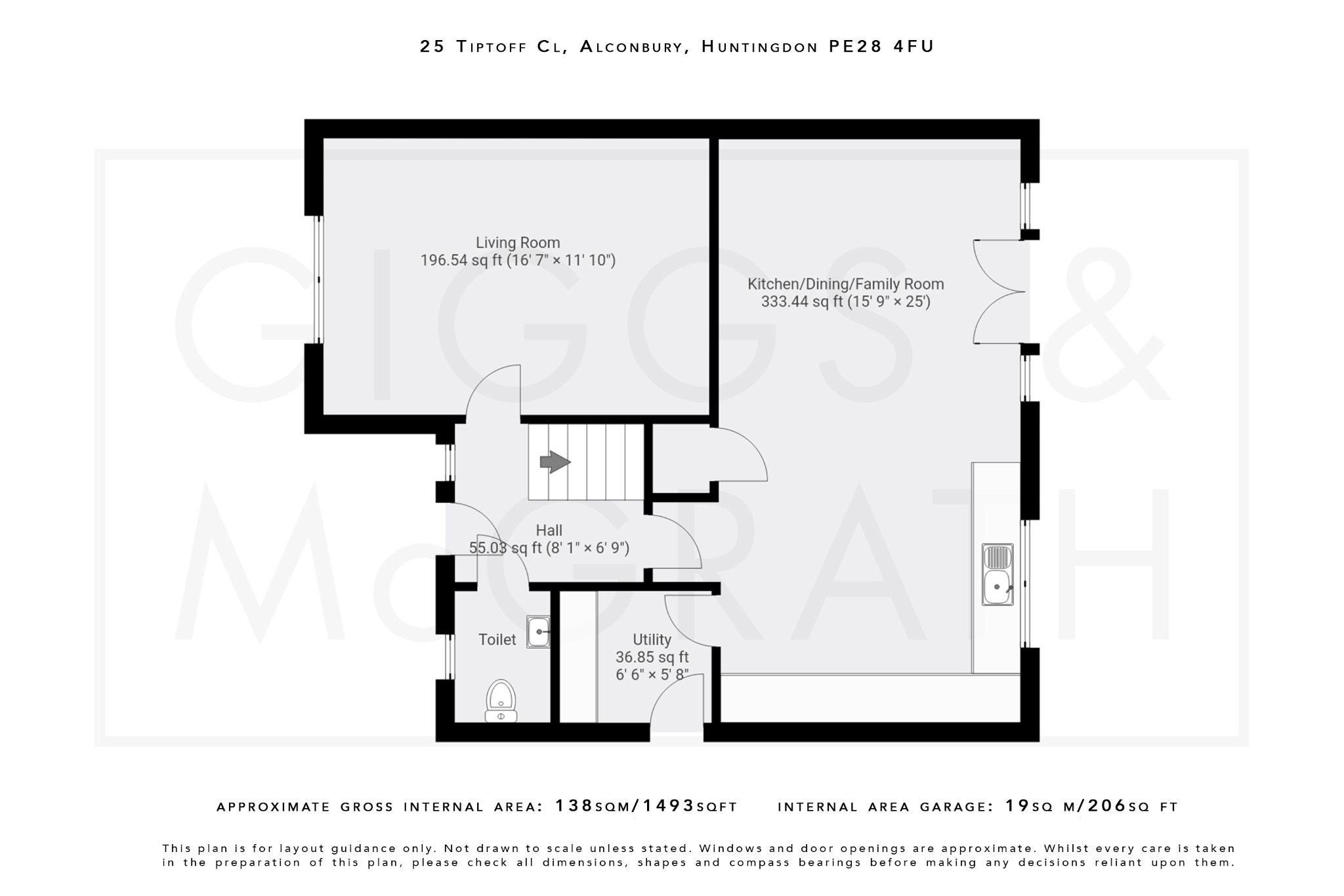 4 bed detached house for sale in Tiptoff Close, Huntingdon - Property Floorplan