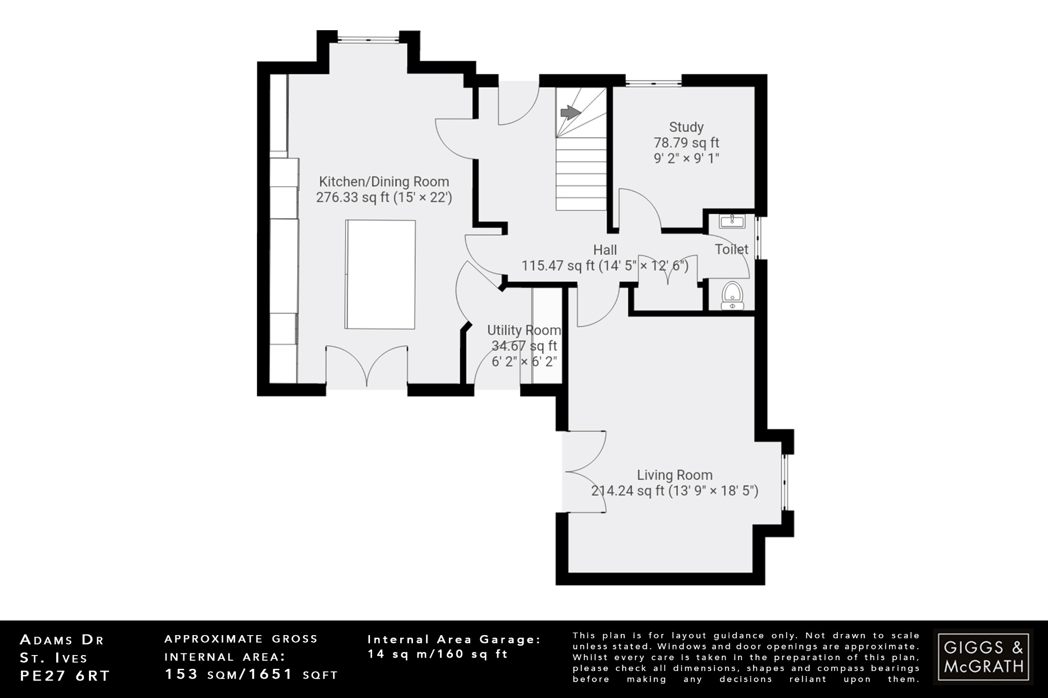 4 bed detached house for sale in Adams Drive, St Ives - Property Floorplan
