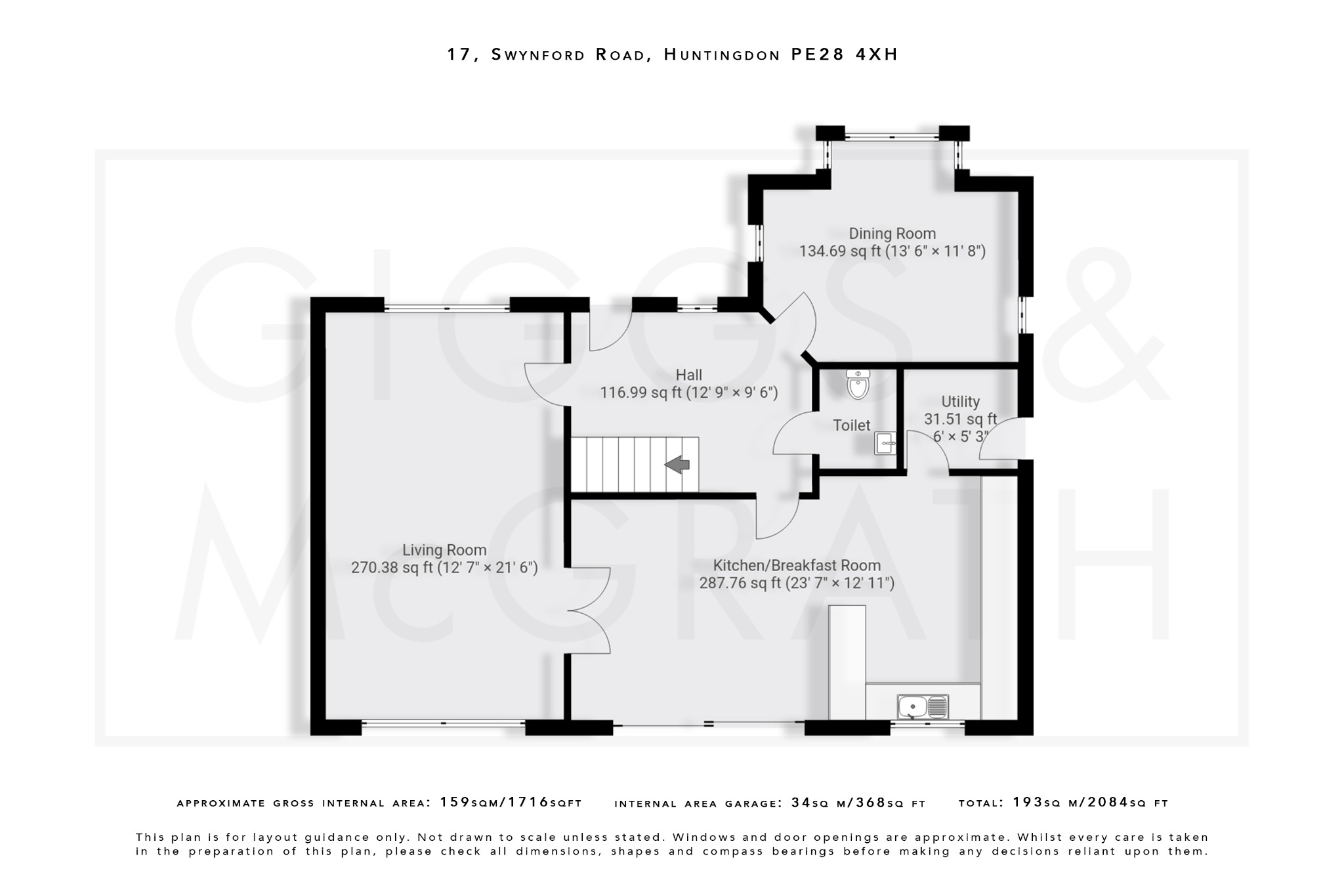 4 bed detached house for sale in Swynford Road, Huntingdon - Property Floorplan