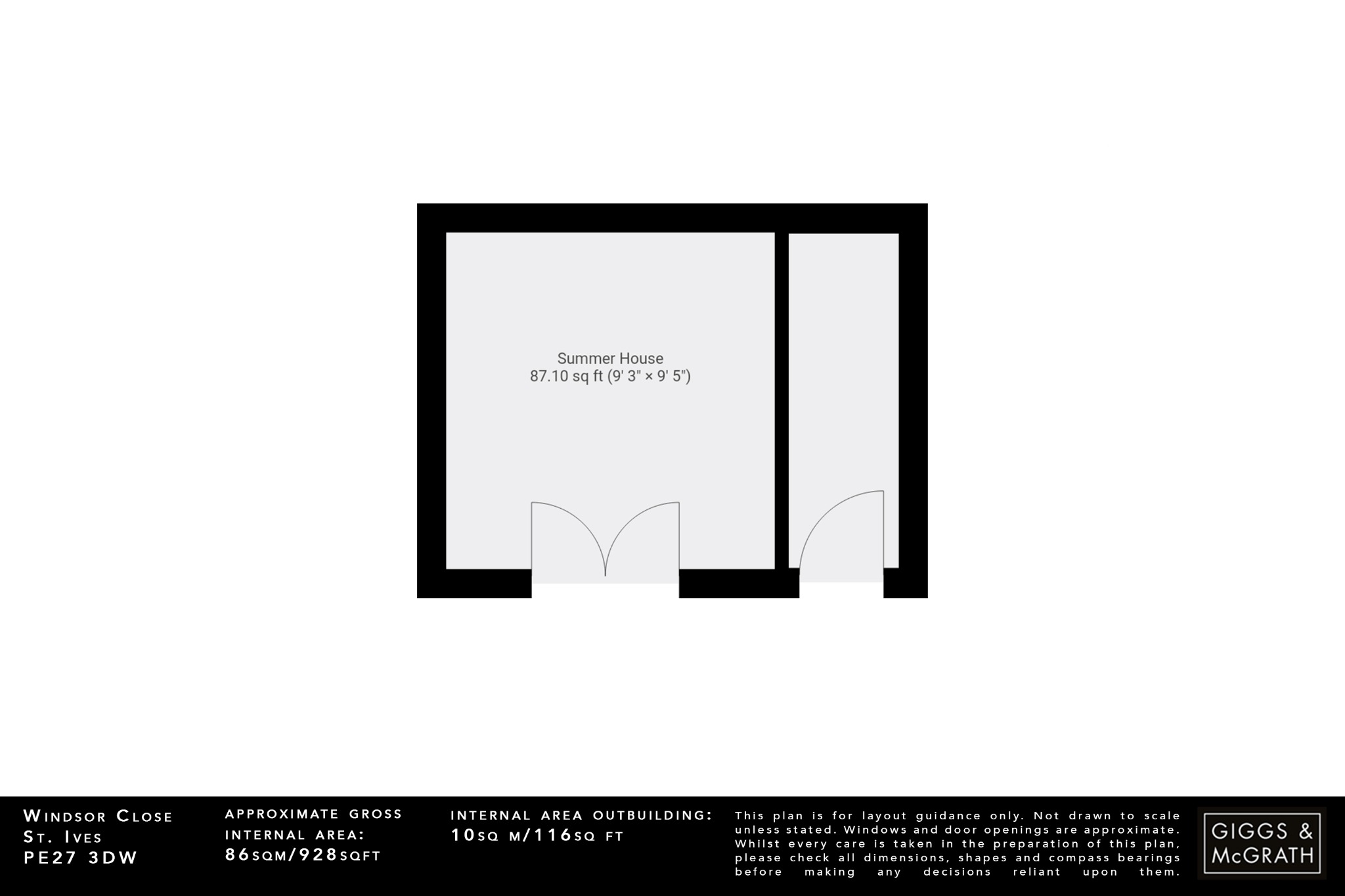 3 bed terraced house for sale in Windsor Close, St. Ives - Property Floorplan