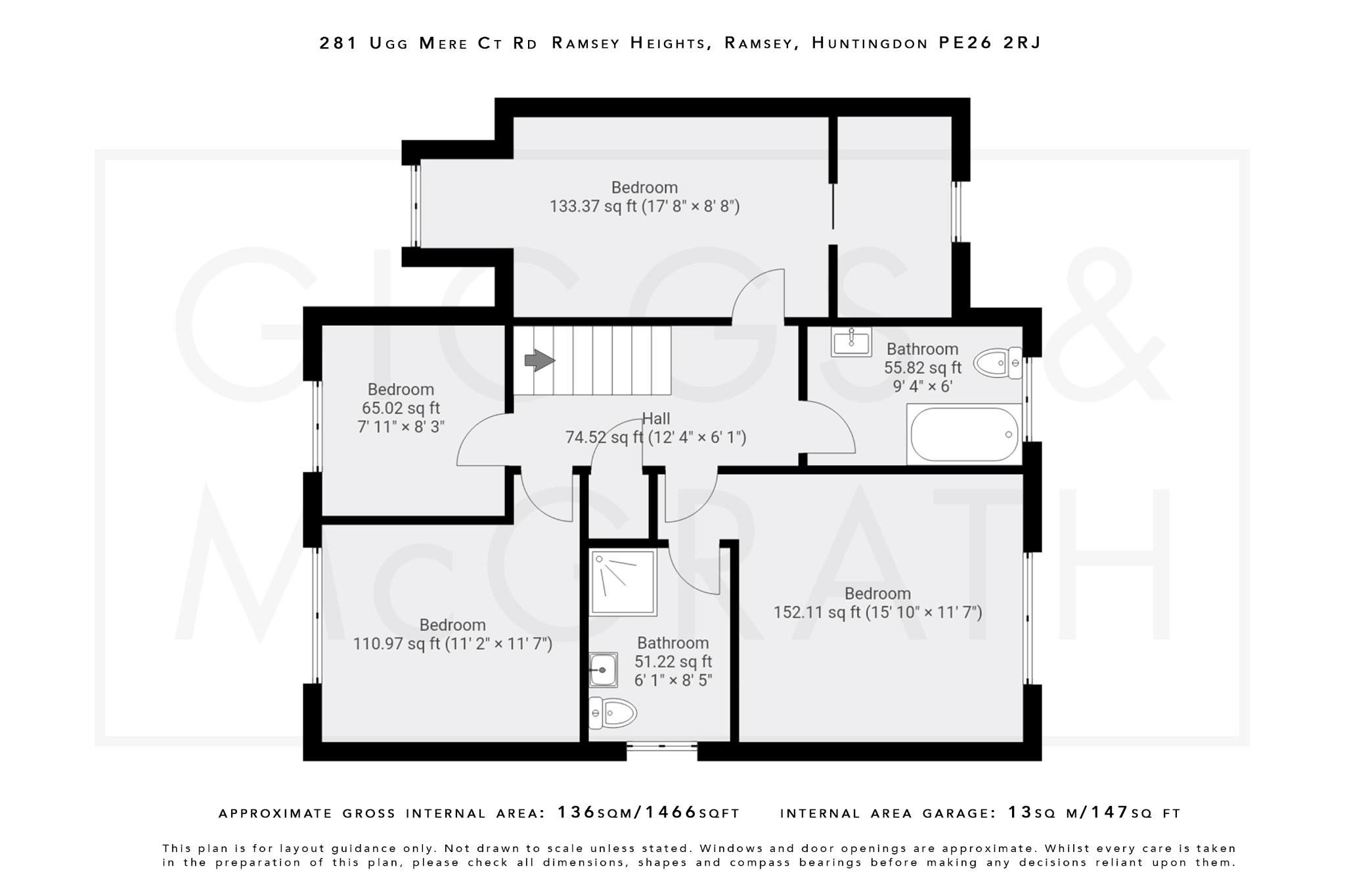 4 bed detached house for sale in Ugg Mere Court Road, Huntingdon - Property Floorplan
