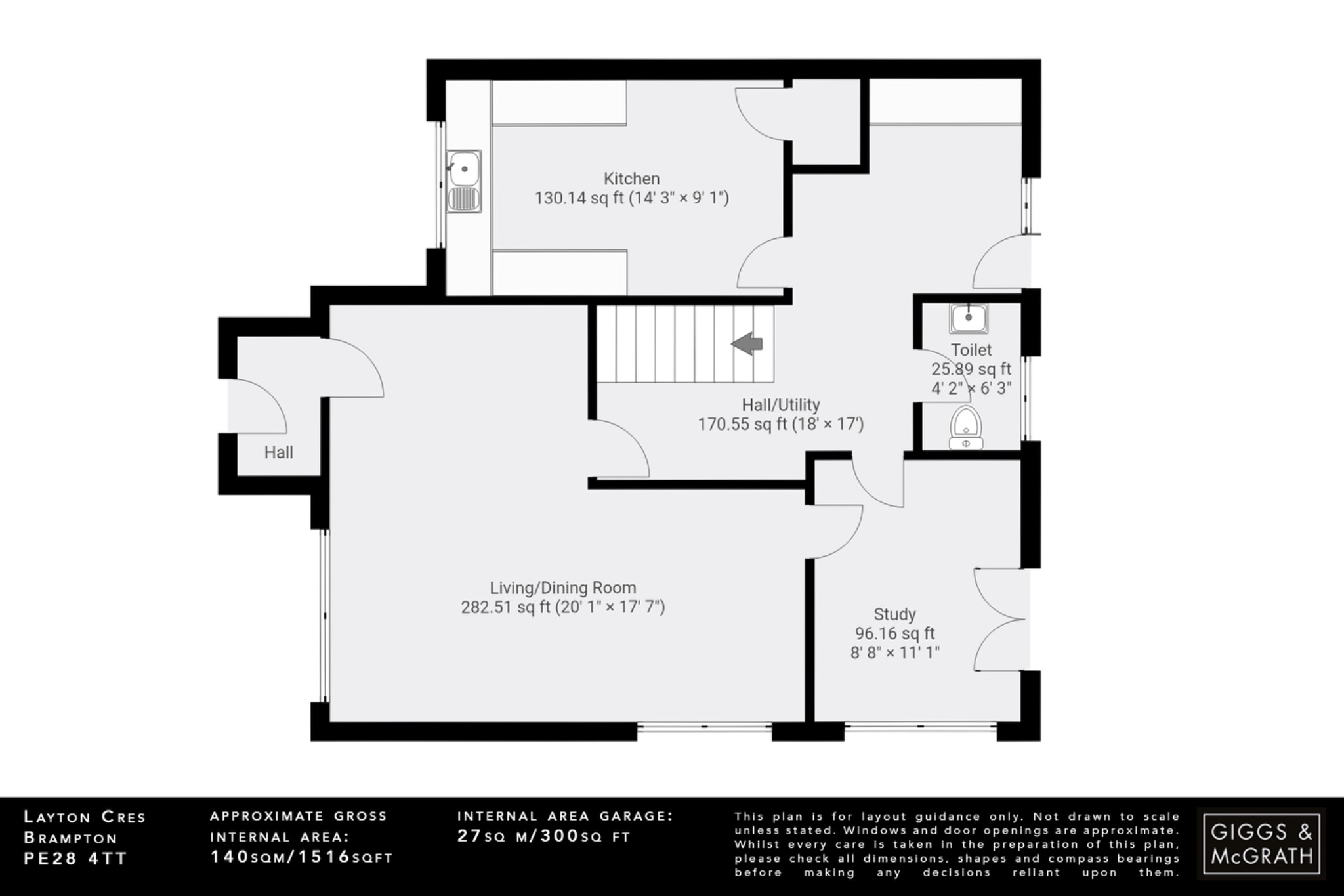4 bed detached house for sale in Layton Crescent, Huntingdon - Property Floorplan
