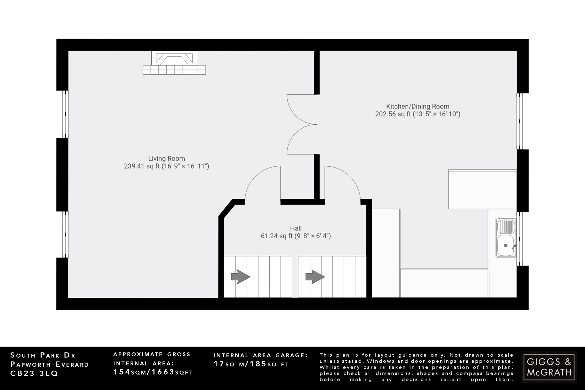 4 bed end of terrace house for sale in South Park Drive, Cambridge - Property Floorplan