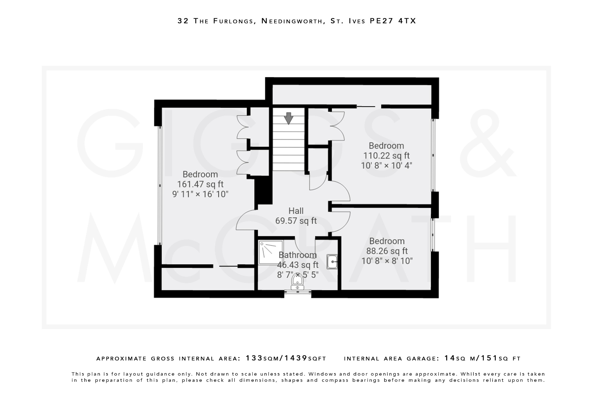 4 bed detached house for sale in The Furlongs, St. Ives - Property Floorplan