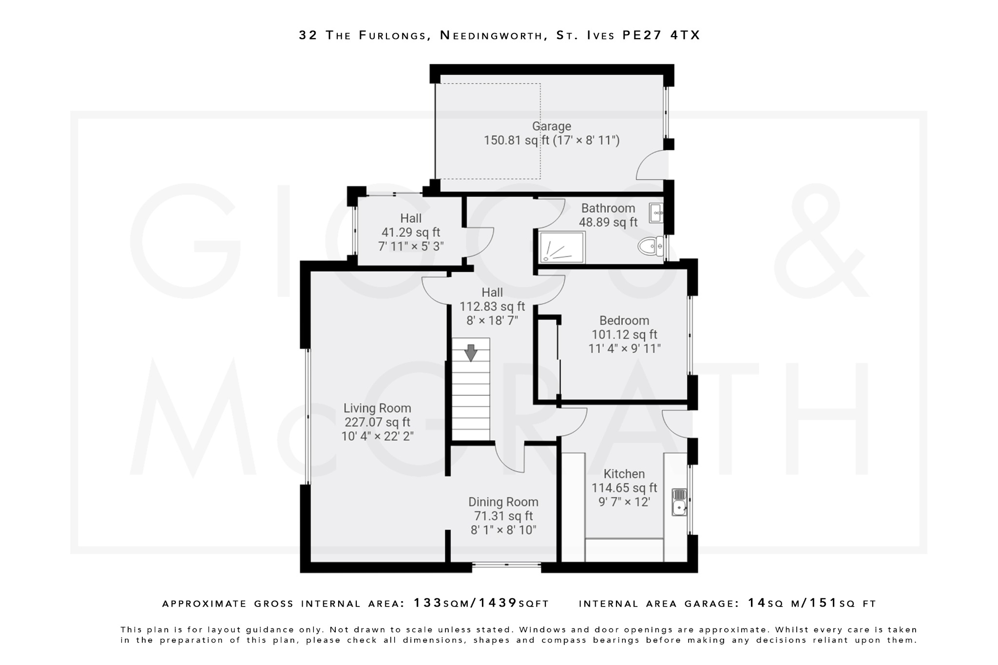 4 bed detached house for sale in The Furlongs, St. Ives - Property Floorplan