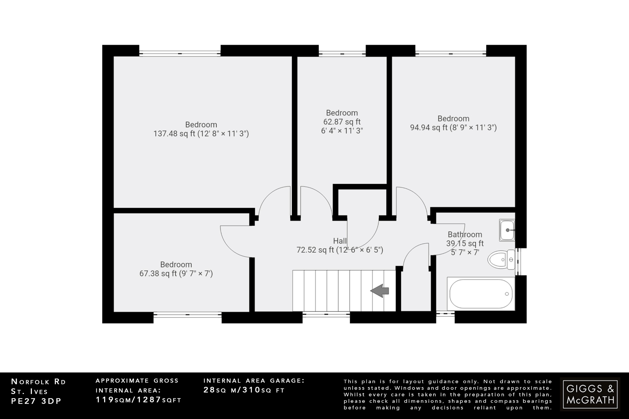 4 bed detached house for sale in Norfolk Road, St. Ives - Property Floorplan