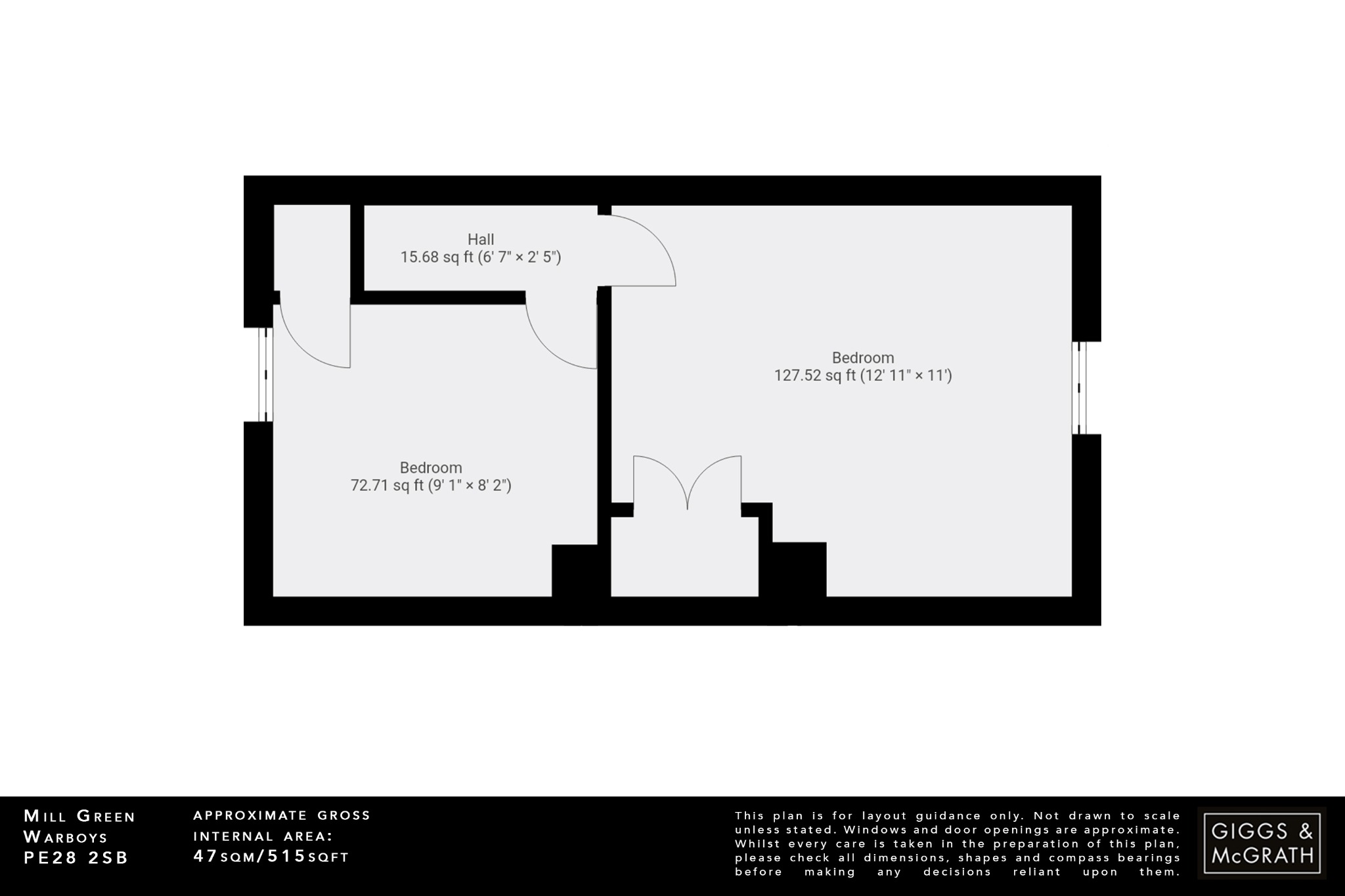 2 bed terraced house for sale in Mill Green, Huntingdon - Property Floorplan