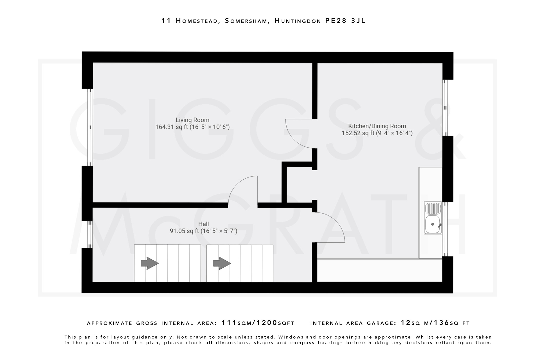 4 bed town house for sale in Homestead, Huntingdon - Property Floorplan