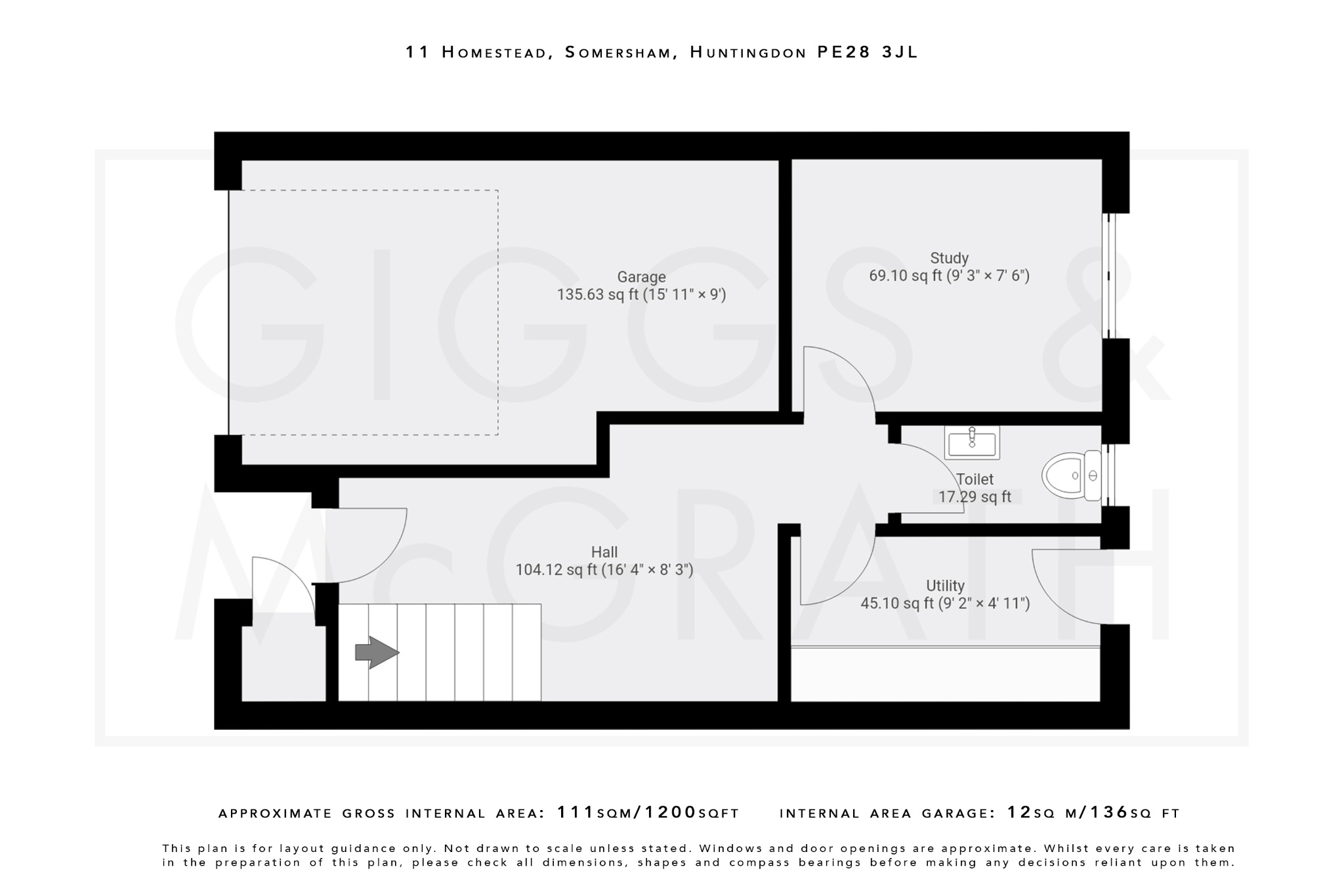 4 bed town house for sale in Homestead, Huntingdon - Property Floorplan
