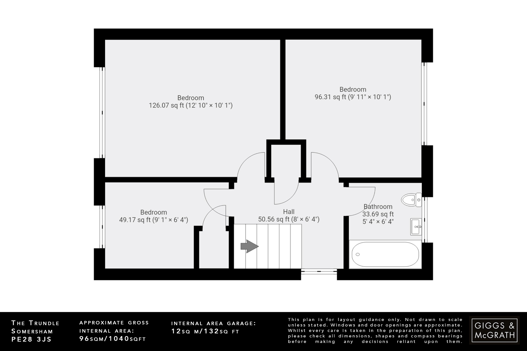 3 bed detached house for sale in The Trundle, Cambridgeshire - Property Floorplan
