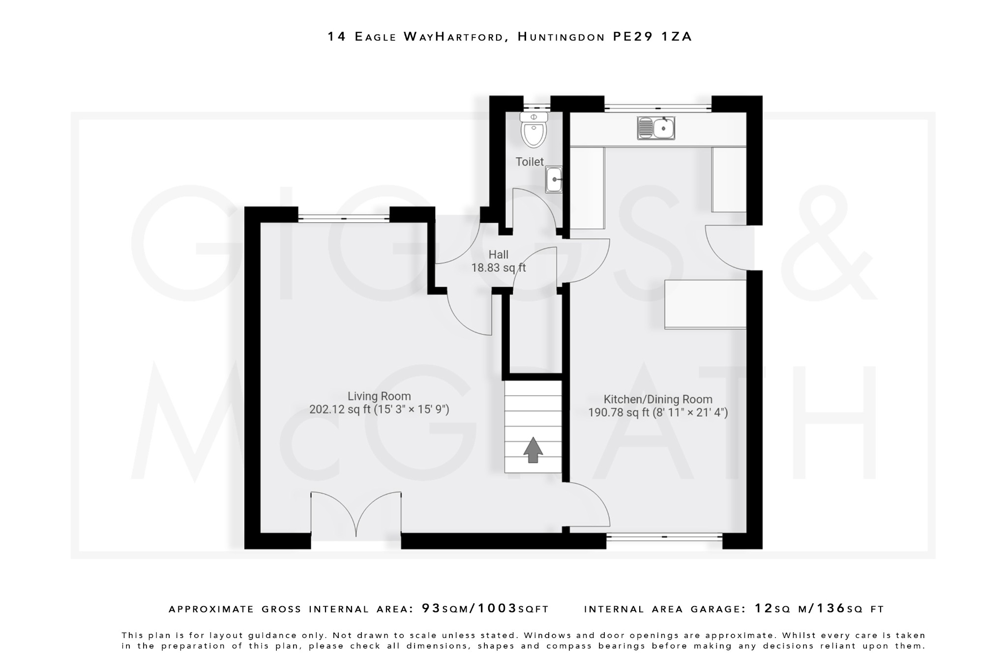 3 bed detached house for sale in Eagle Way, Huntingdon - Property Floorplan