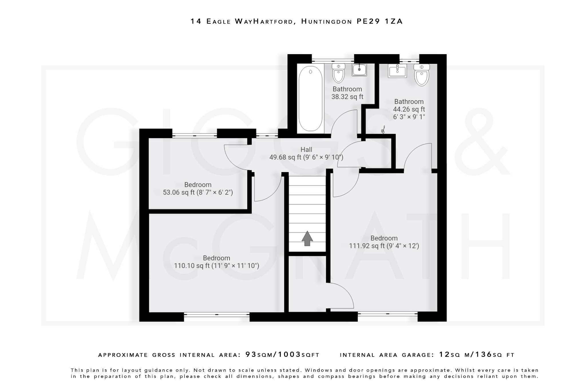 3 bed detached house for sale in Eagle Way, Huntingdon - Property Floorplan