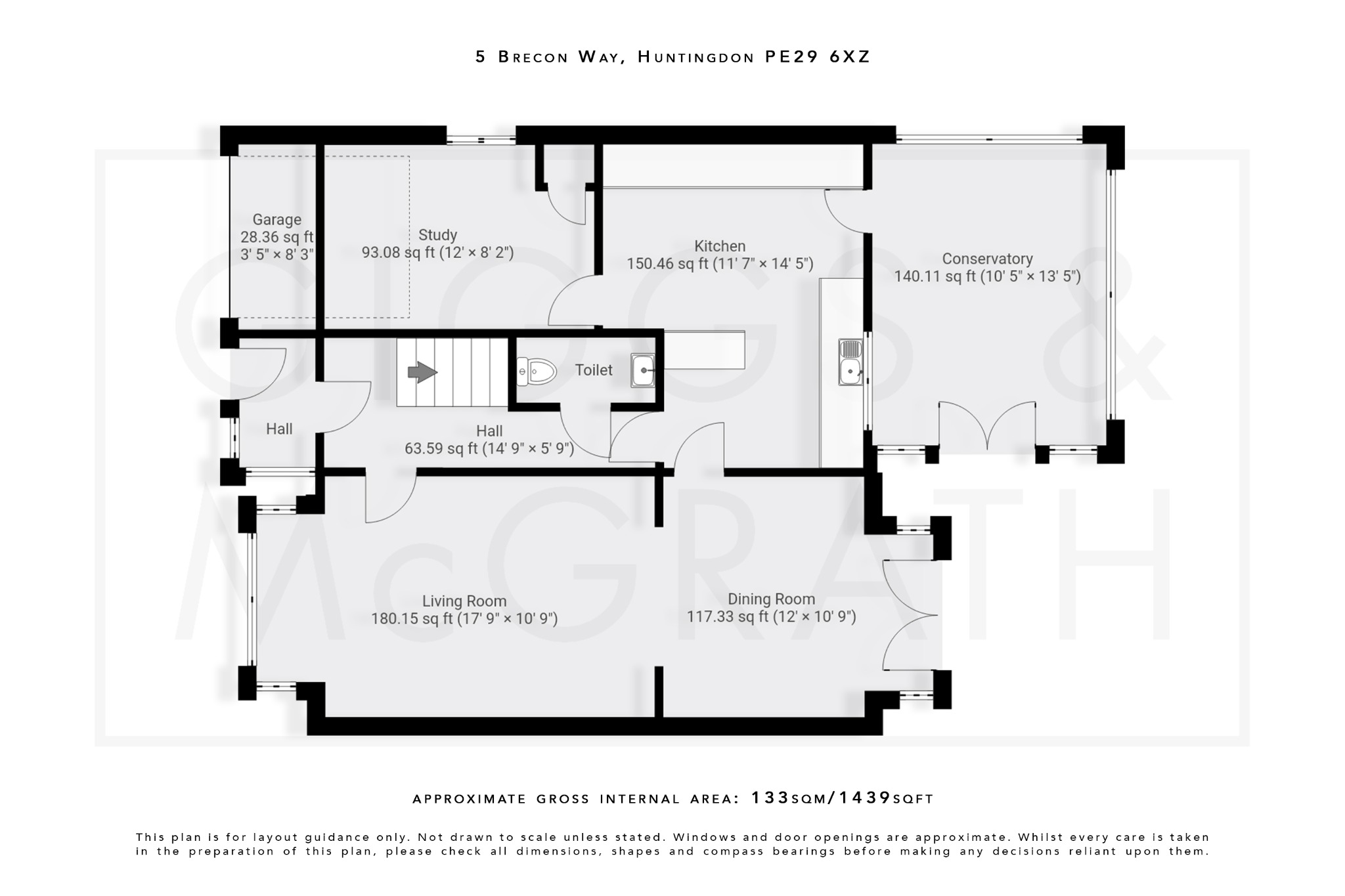 4 bed detached house for sale in Brecon Way, Huntingdon - Property Floorplan