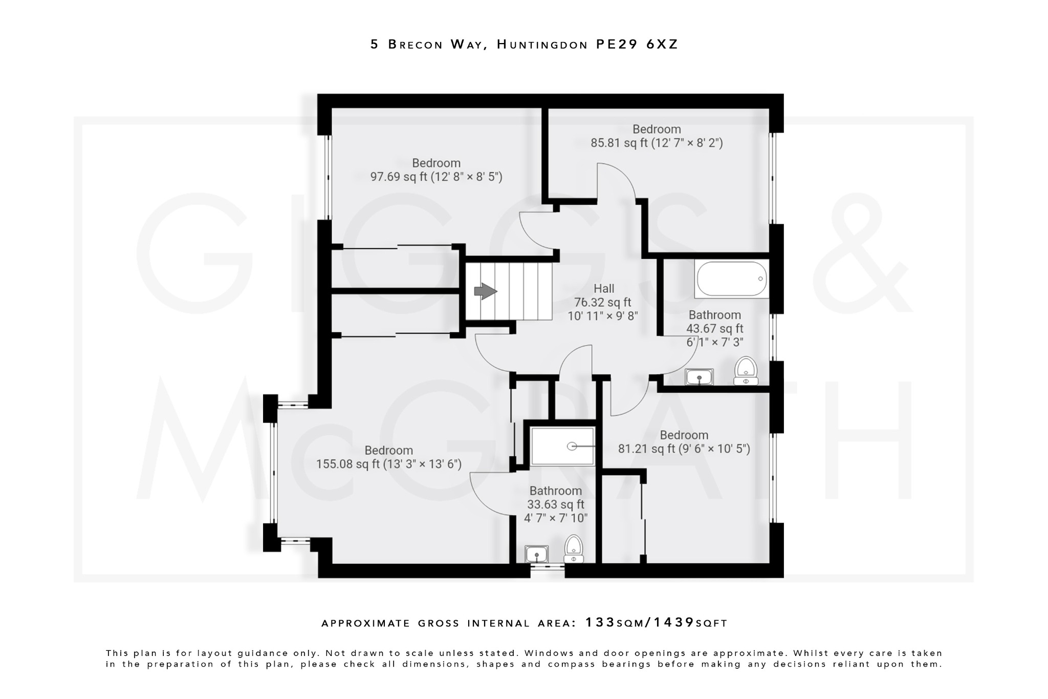 4 bed detached house for sale in Brecon Way, Huntingdon - Property Floorplan