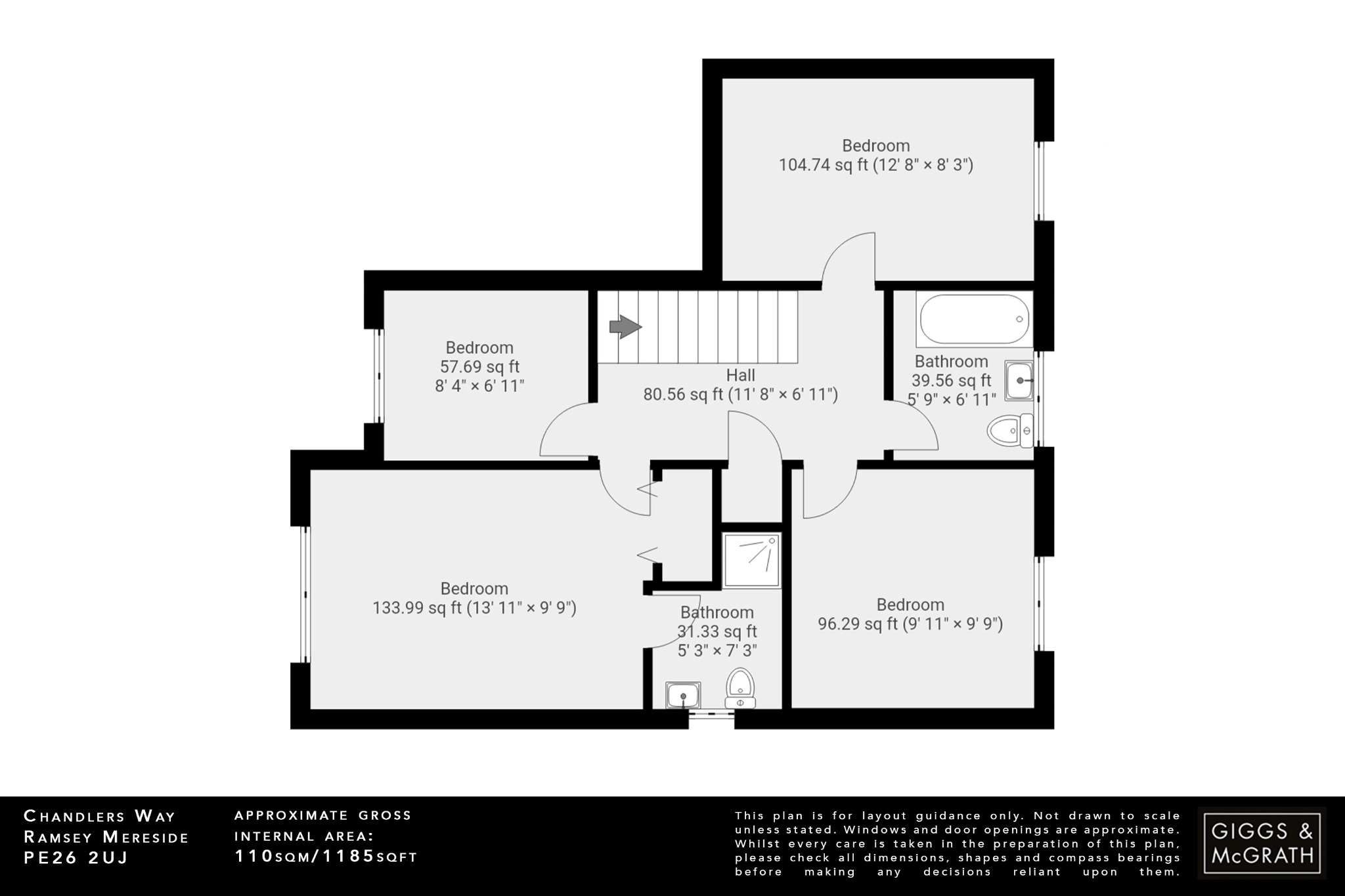 4 bed detached house for sale in Chandlers Way, Huntingdon - Property Floorplan