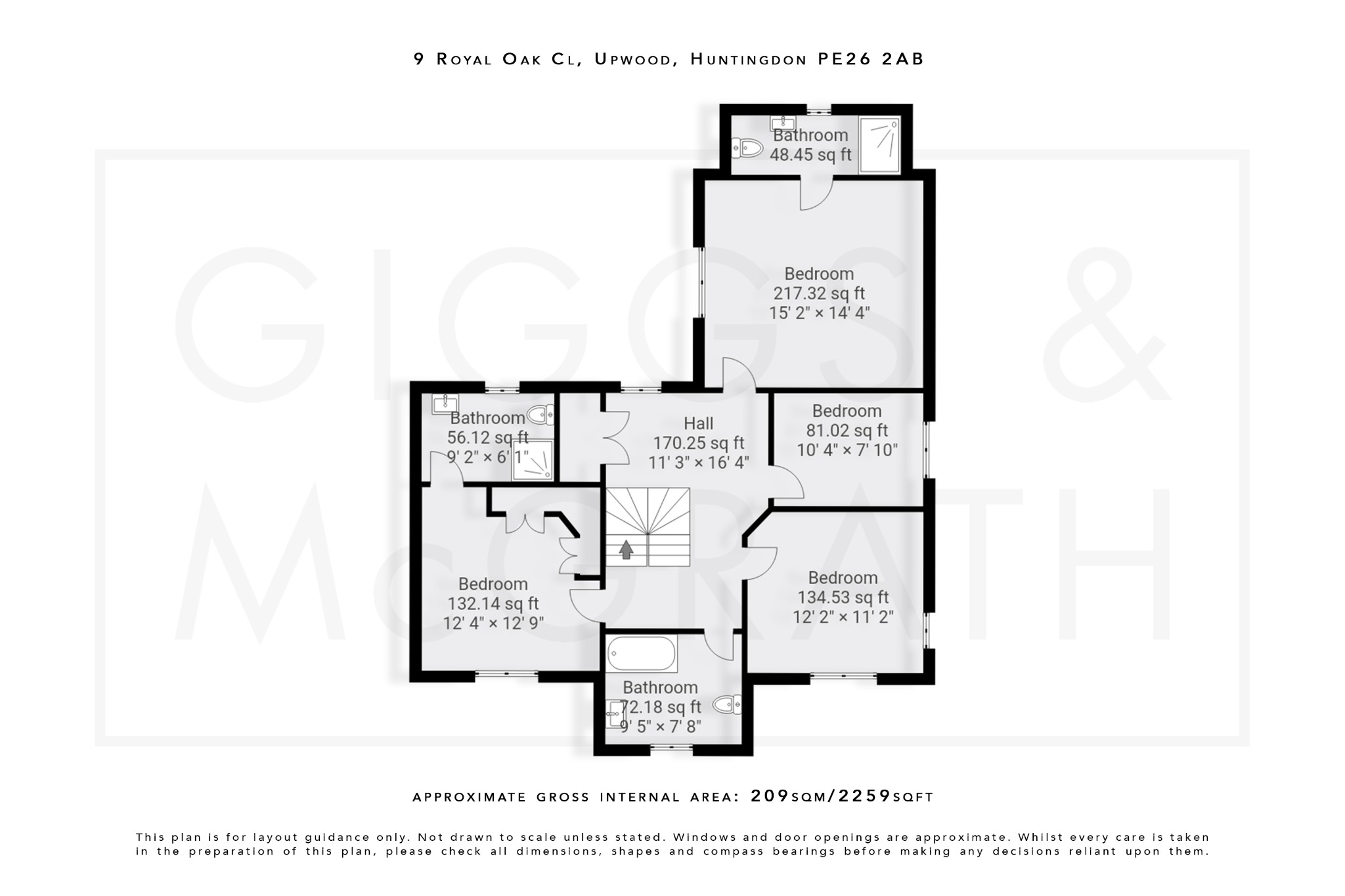 4 bed detached house for sale in Royal Oak Close, Huntingdon - Property Floorplan