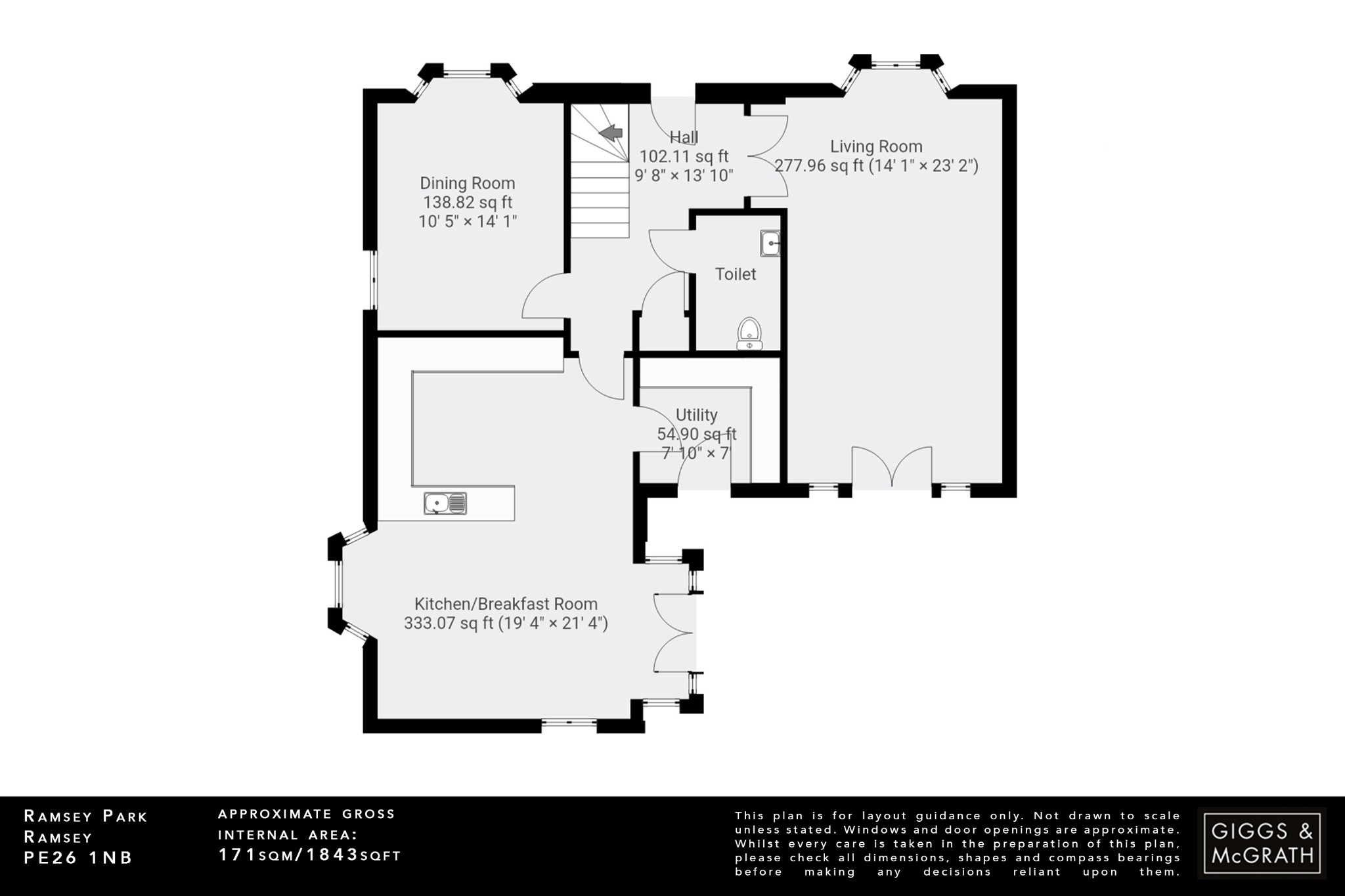 5 bed detached house for sale in Stoneman Way, Huntingdon - Property Floorplan