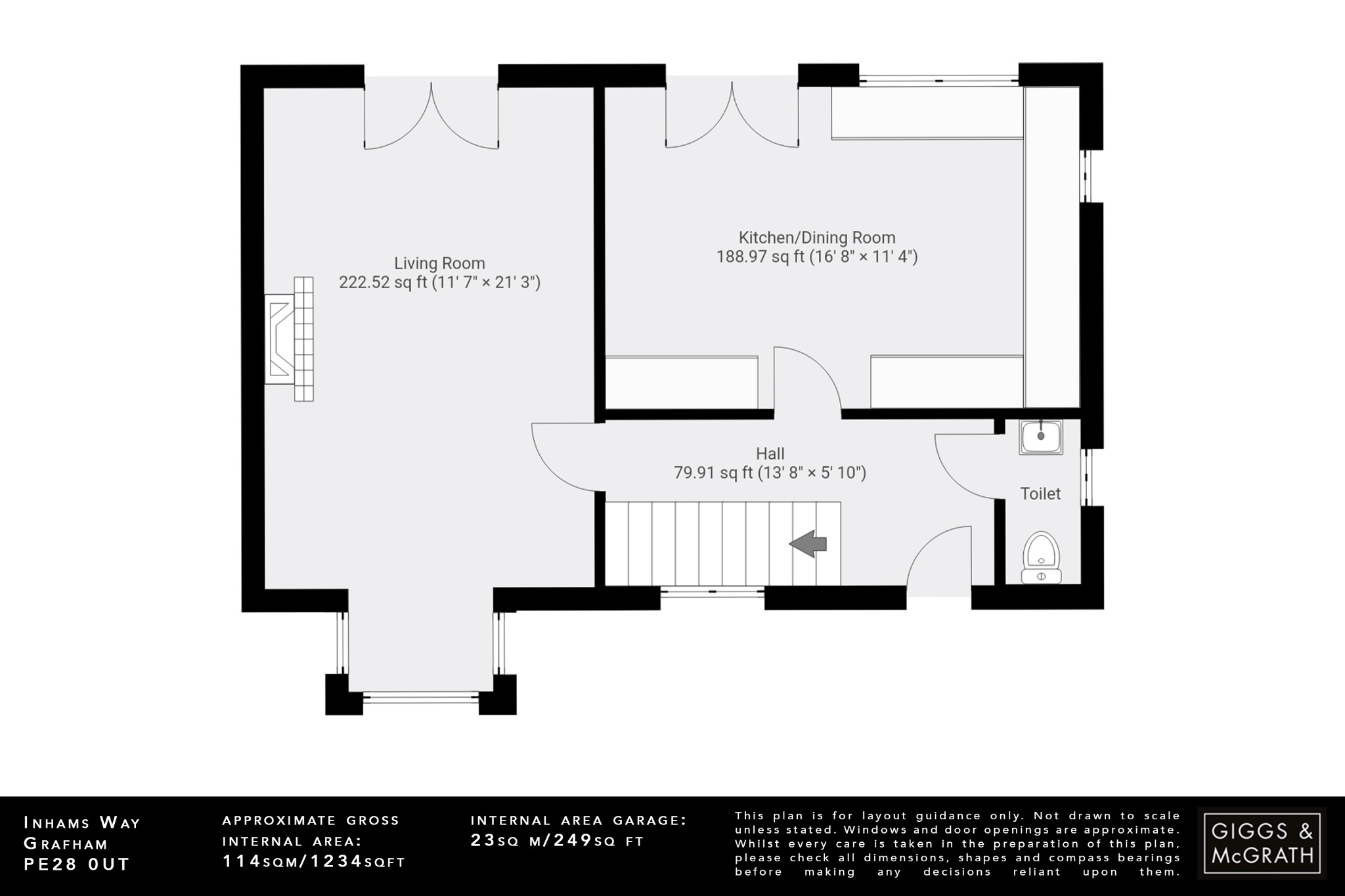 4 bed detached house for sale in Inhams Way, Cambridgeshire - Property Floorplan