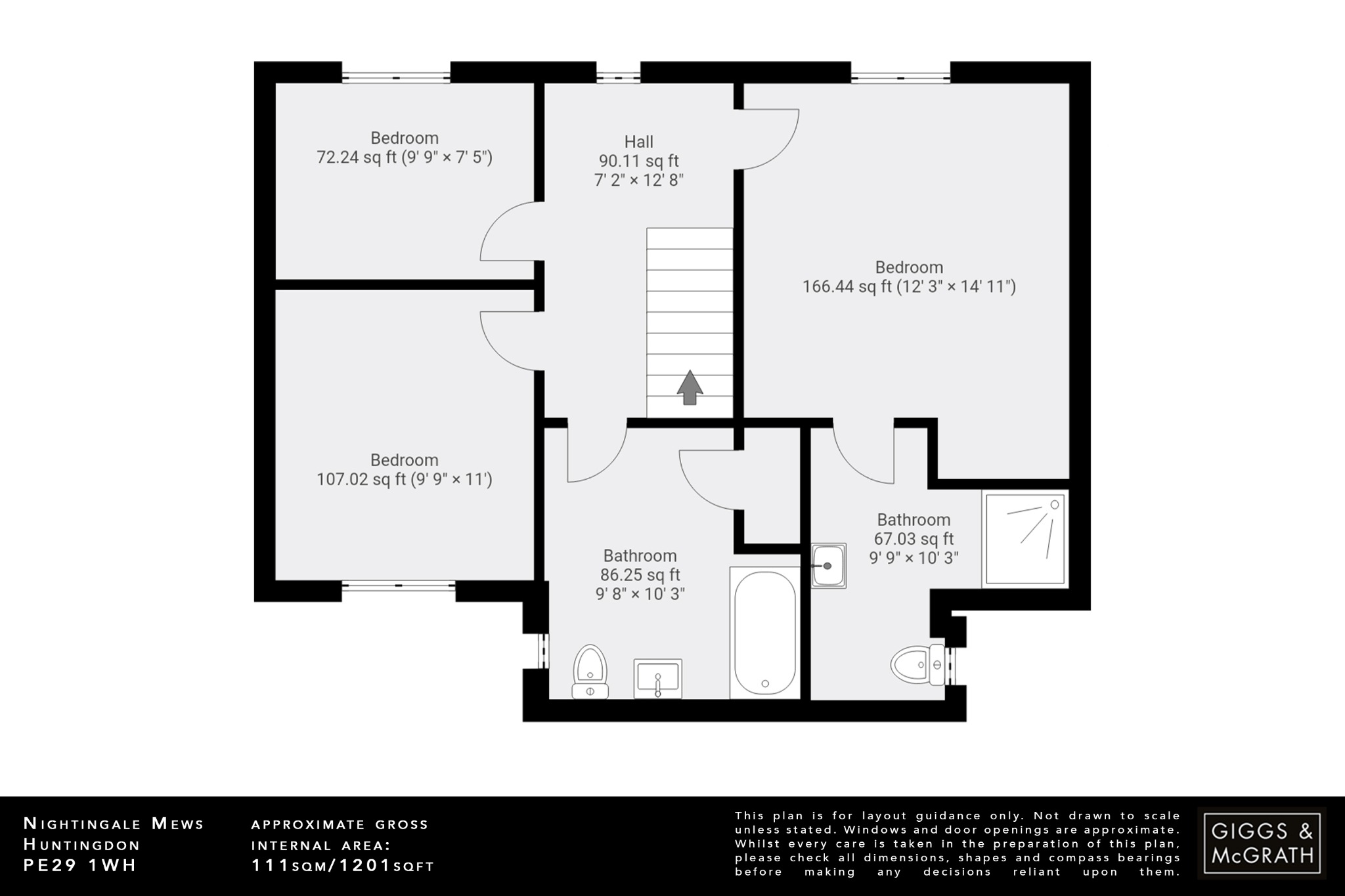 3 bed semi-detached house for sale in Nightingale Mews, Cambridgeshire - Property Floorplan