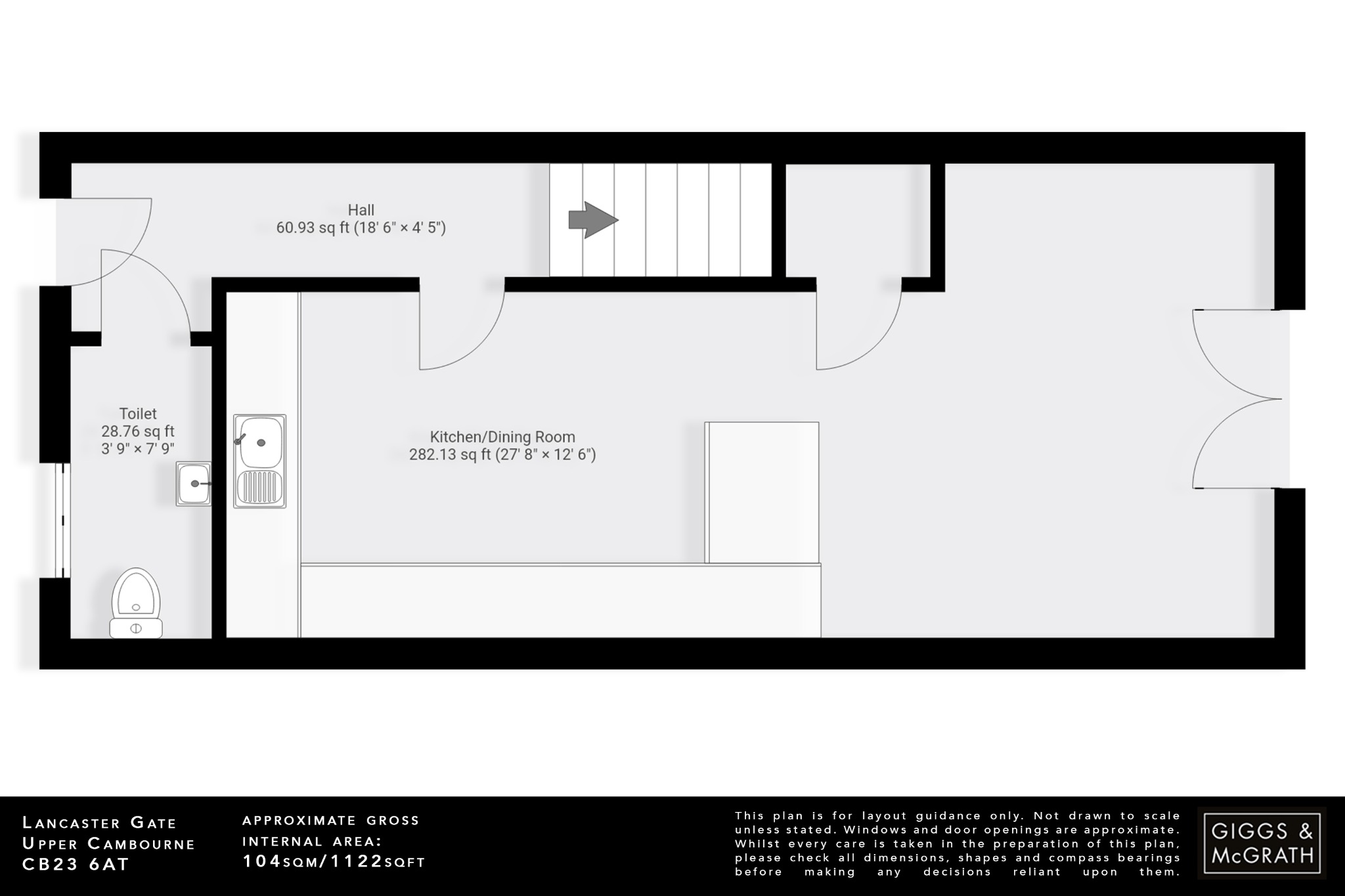 3 bed semi-detached house for sale in Lancaster Gate, Cambridge - Property Floorplan