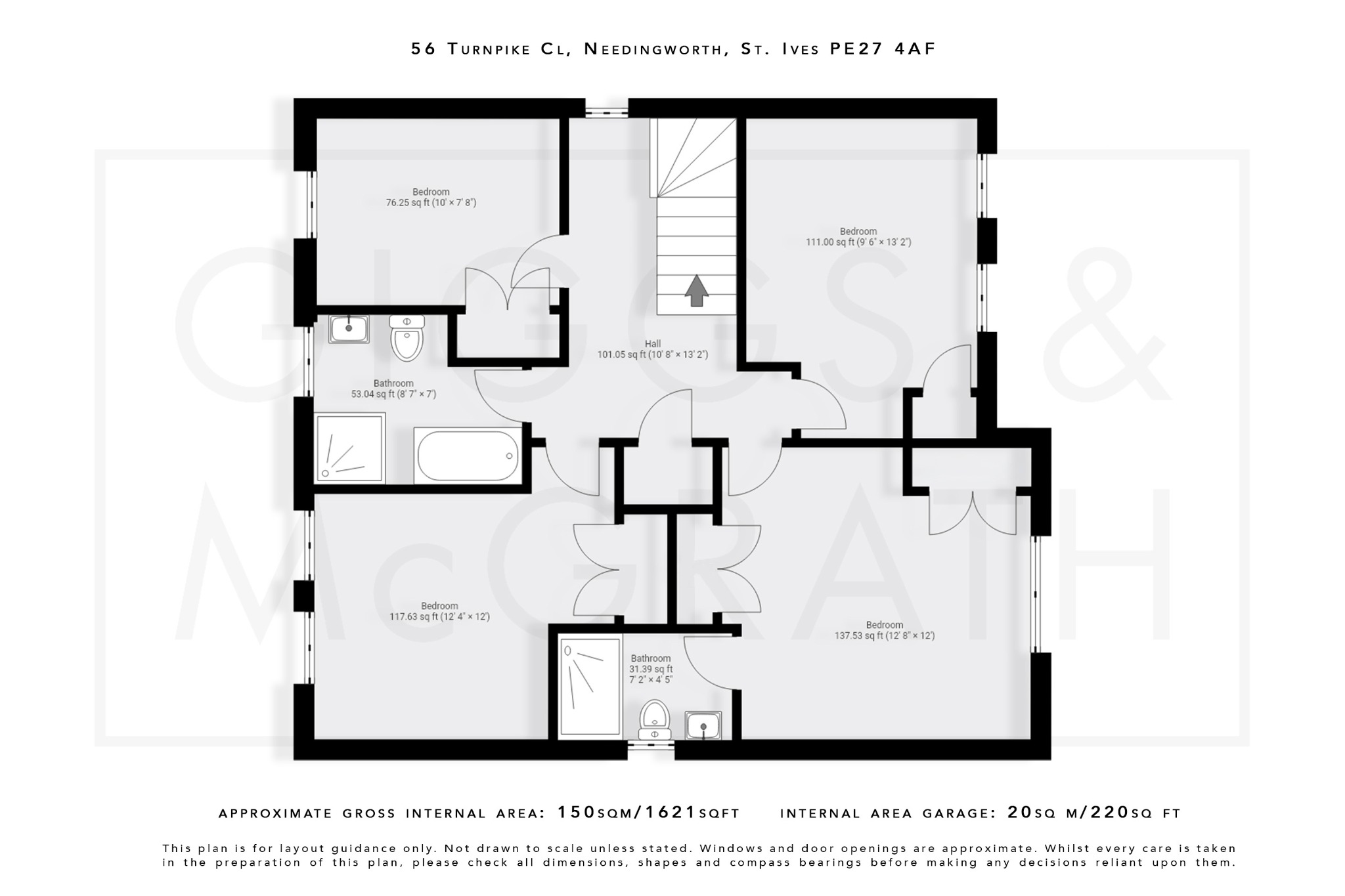 4 bed detached house for sale in Turnpike Close, St. Ives - Property Floorplan