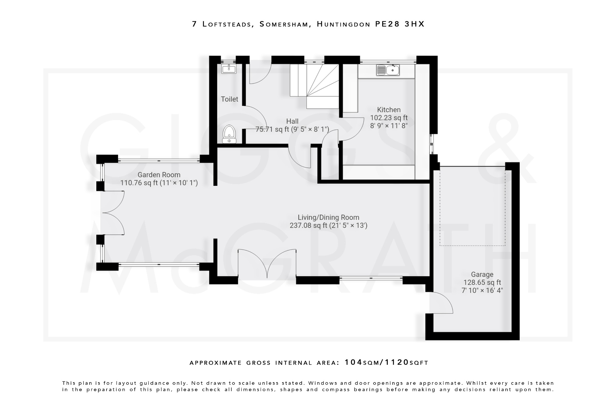 4 bed detached house for sale in Loftsteads, Huntingdon - Property Floorplan