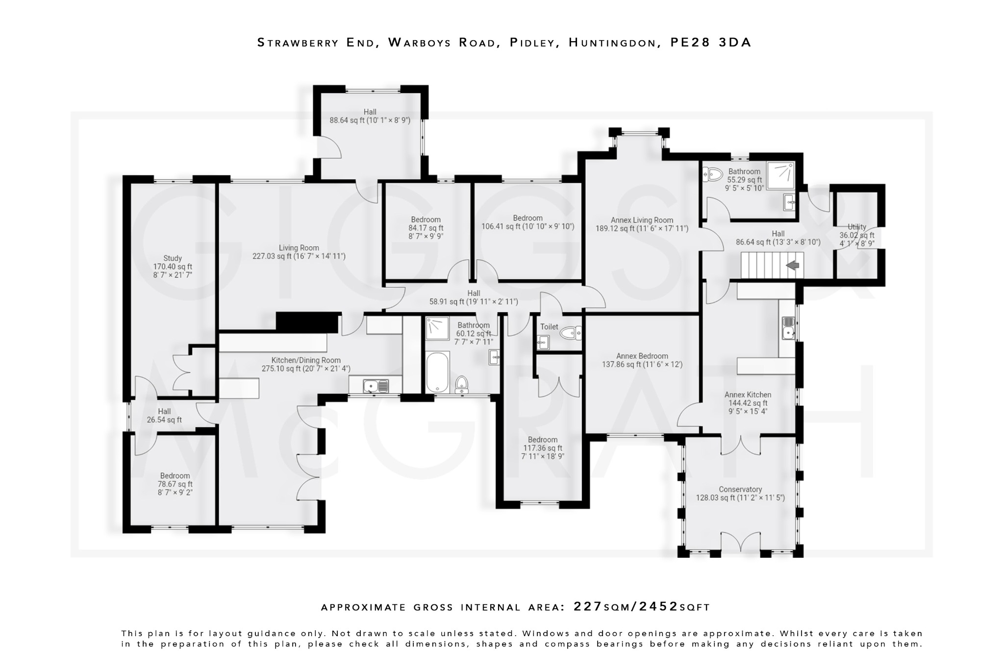 7 bed detached bungalow for sale in Warboys Road, Huntingdon - Property Floorplan