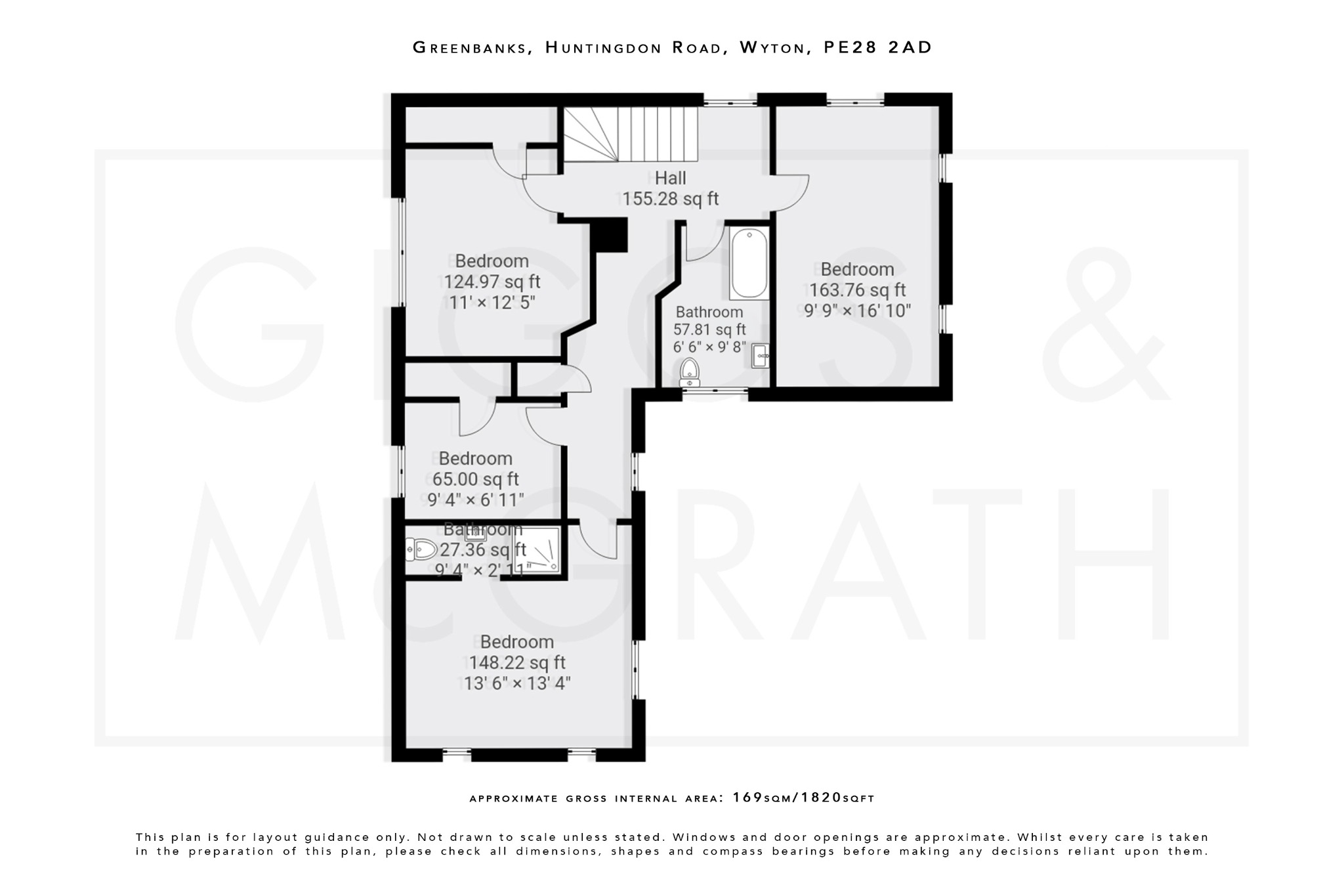 4 bed detached house for sale in Huntingdon Road, Huntingdon - Property Floorplan