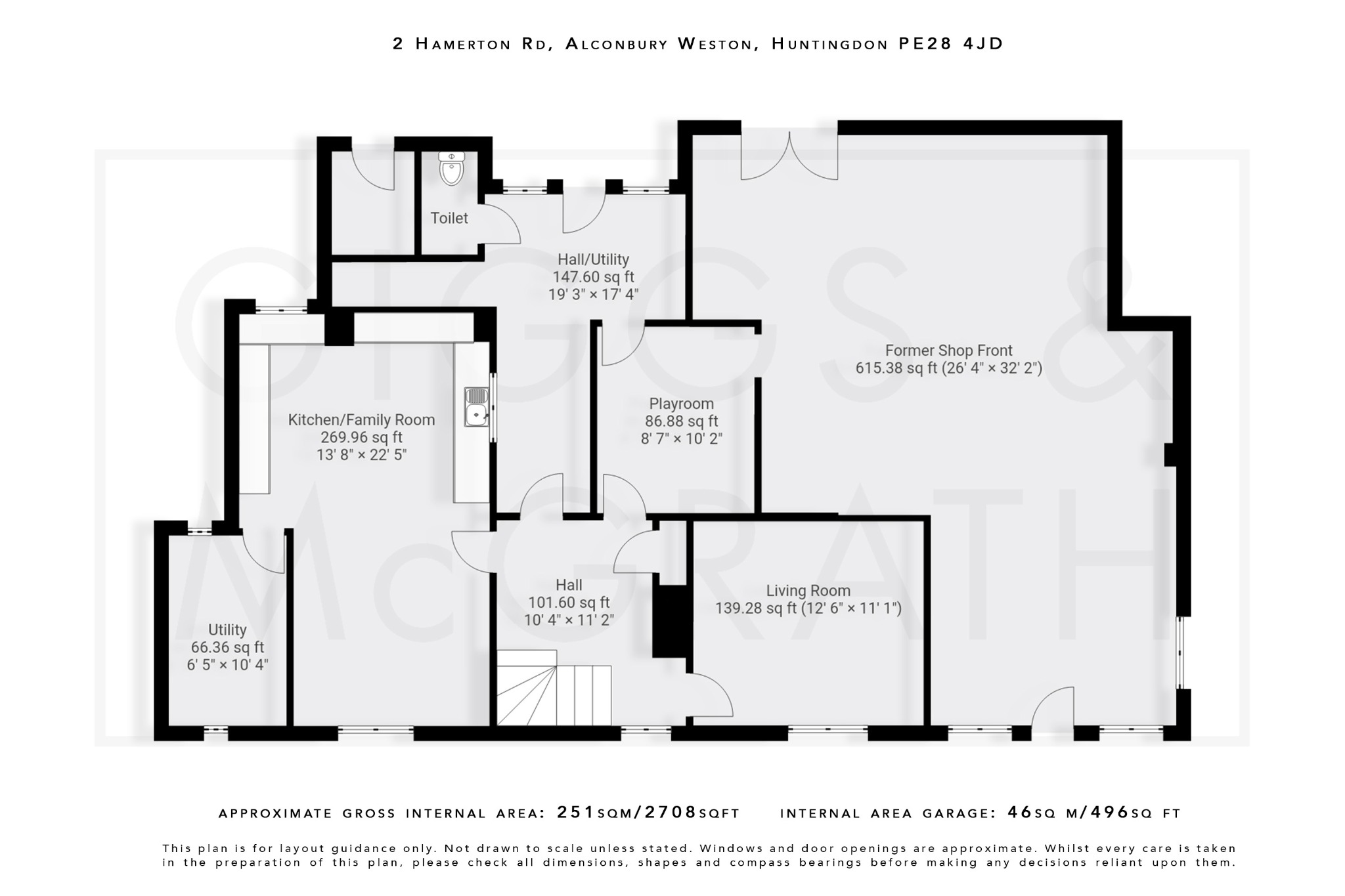 4 bed detached house for sale in Hamerton Road, Huntingdon - Property Floorplan
