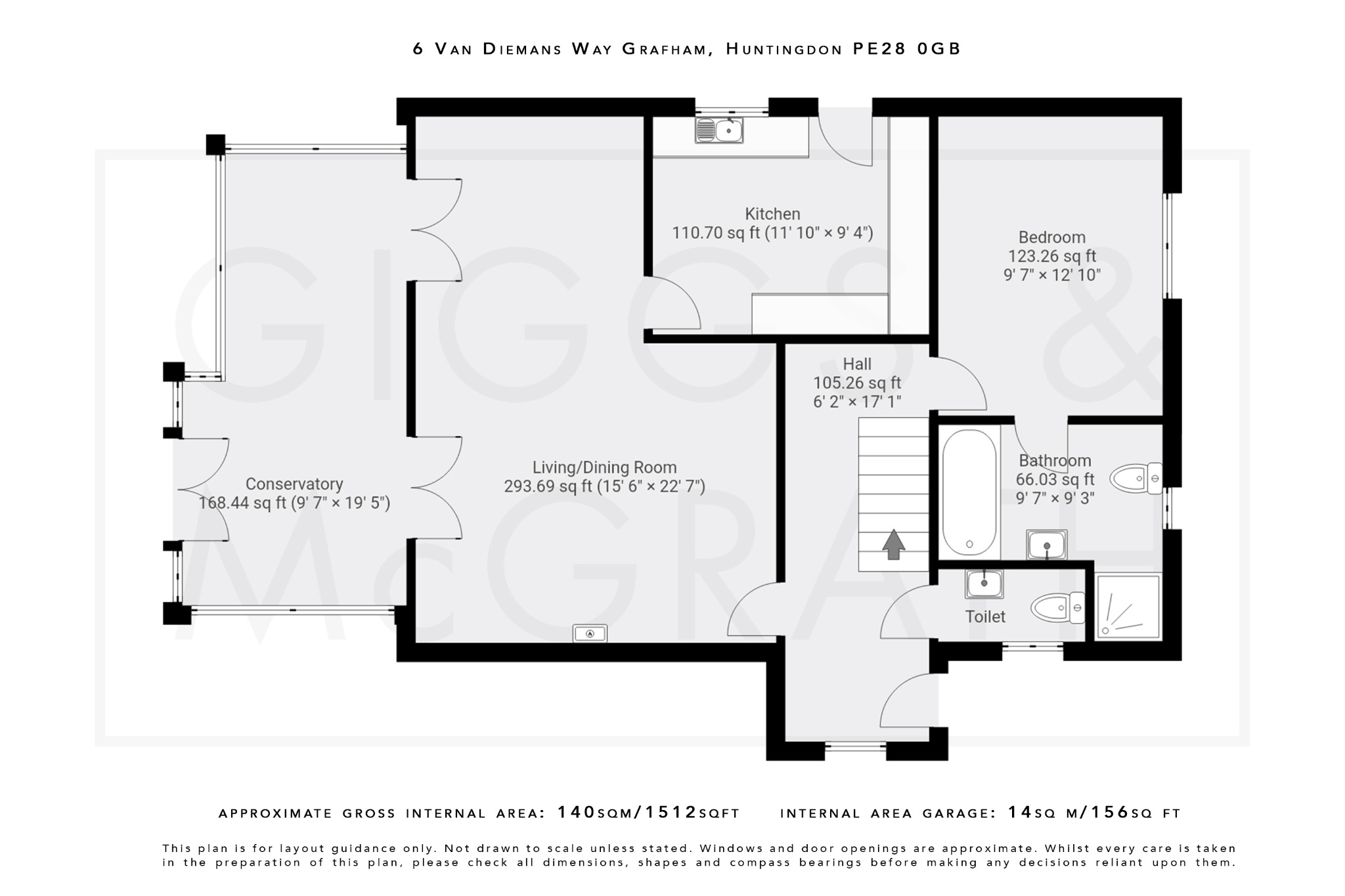 3 bed detached house for sale in Van Diemans Way, Huntingdon - Property Floorplan