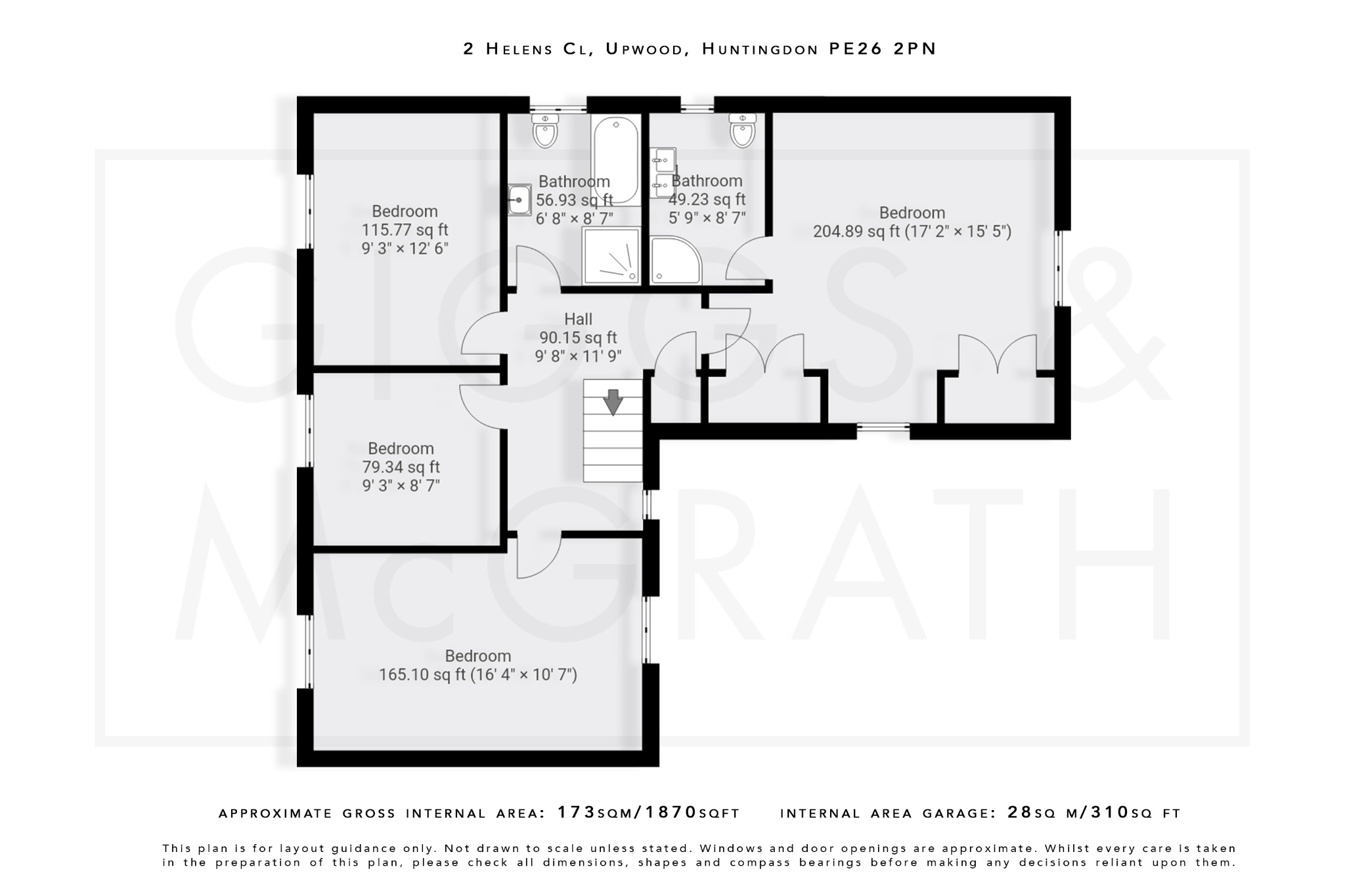 4 bed detached house for sale in Helens Close, Huntingdon - Property Floorplan