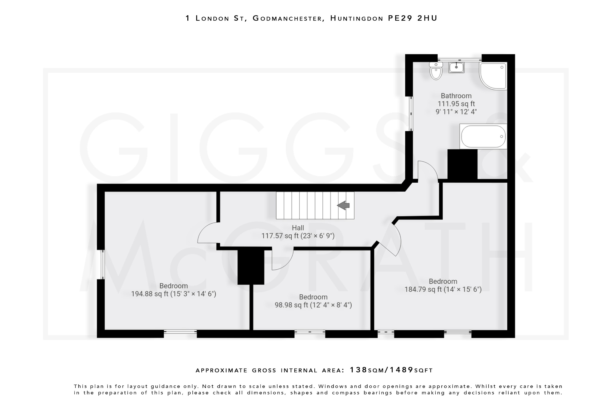 4 bed semi-detached house for sale in London Street, Huntingdon - Property Floorplan