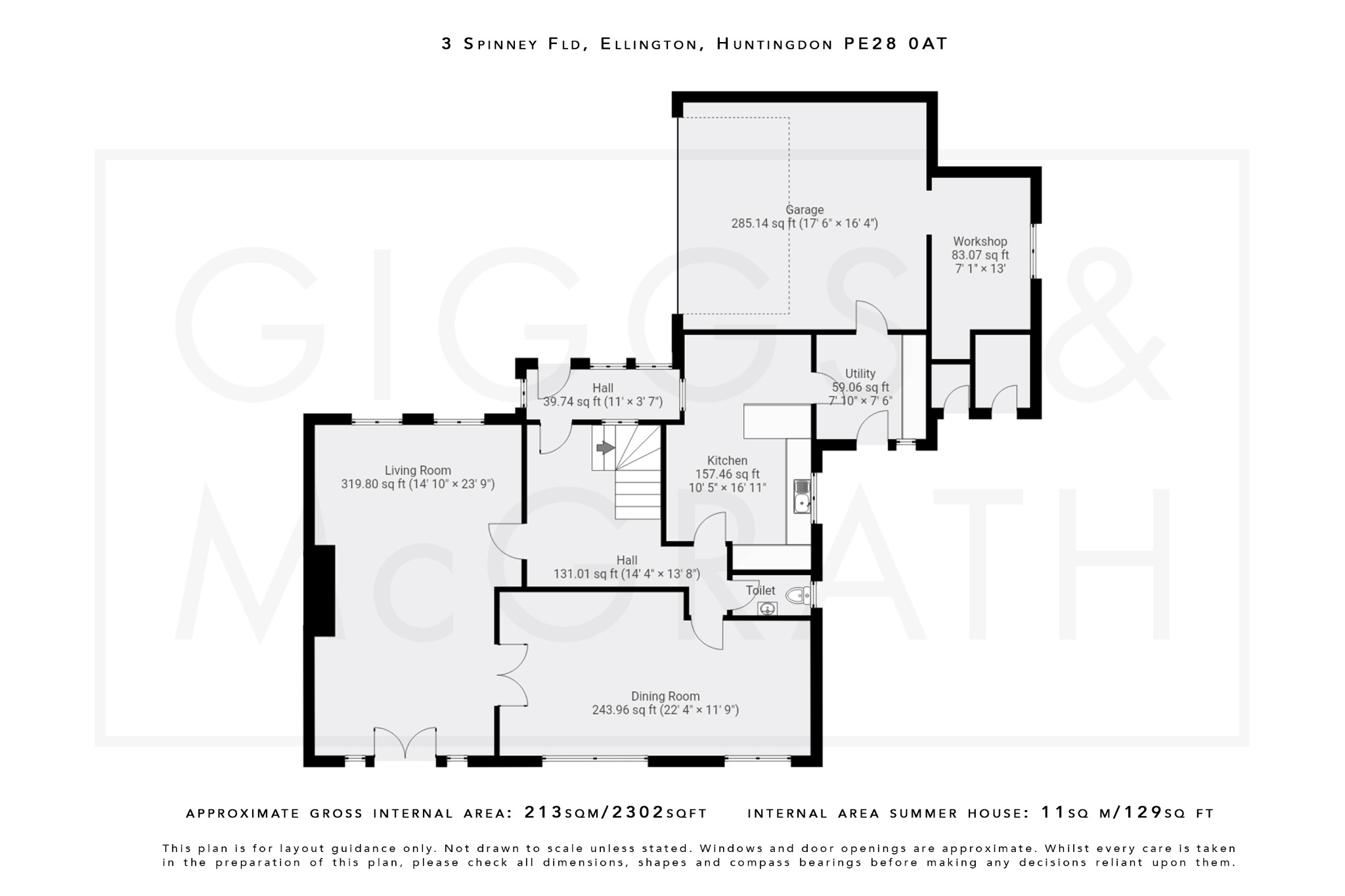 5 bed detached house for sale in Spinney Field, Cambridgeshire - Property Floorplan