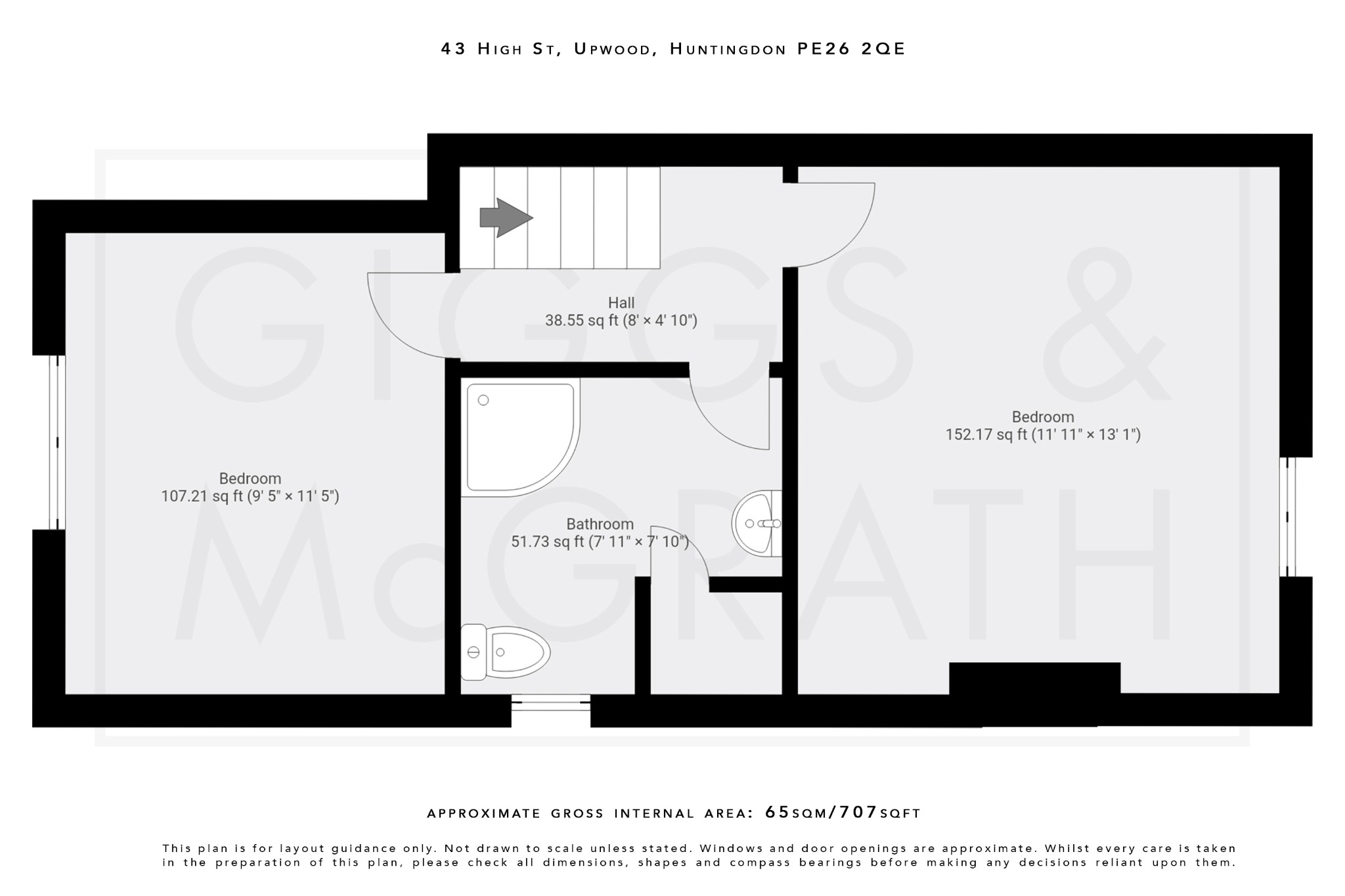 2 bed semi-detached house for sale in High Street, Huntingdon - Property Floorplan