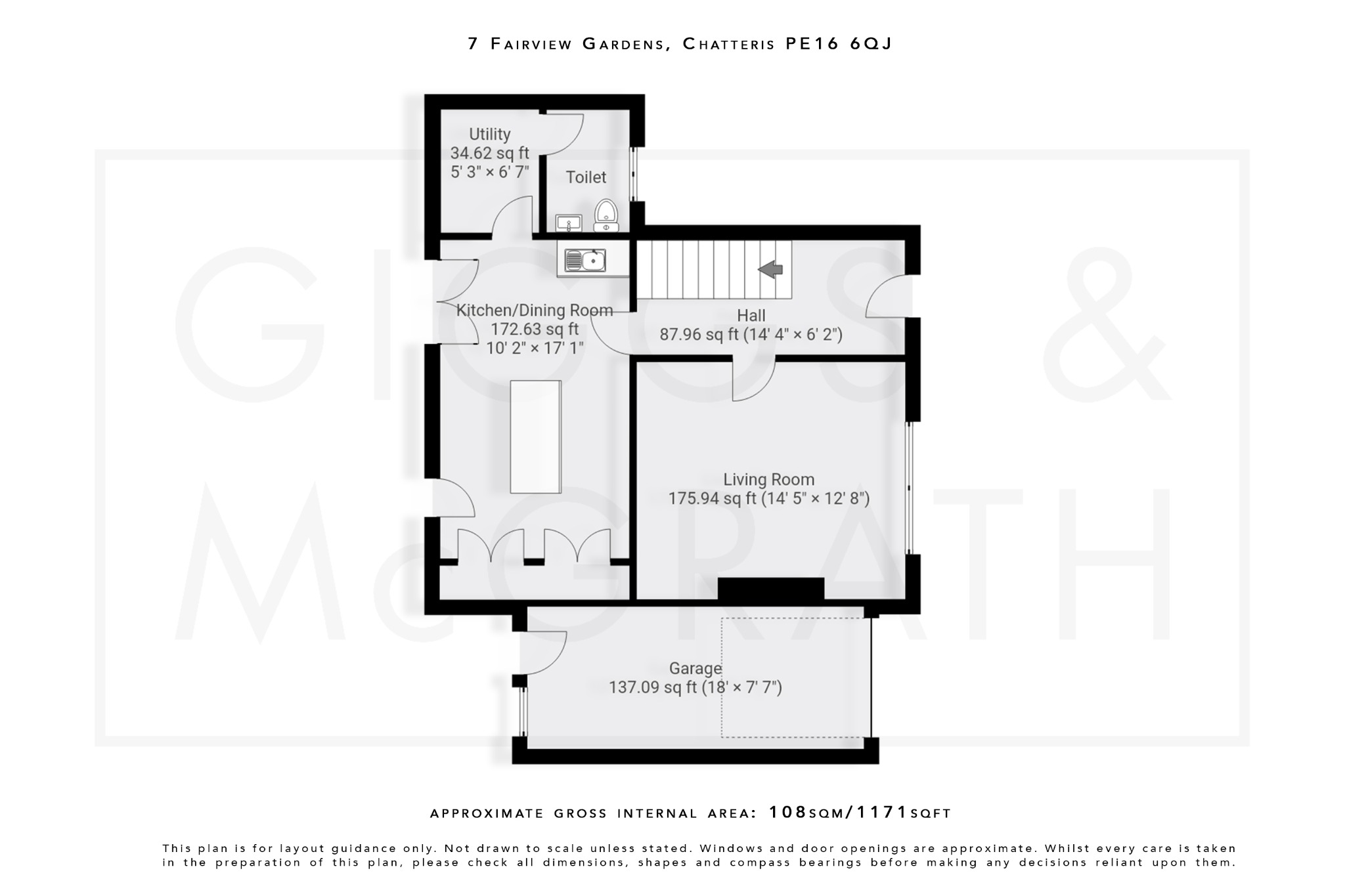 4 bed link detached house for sale in Fairview Gardens, Chatteris - Property Floorplan