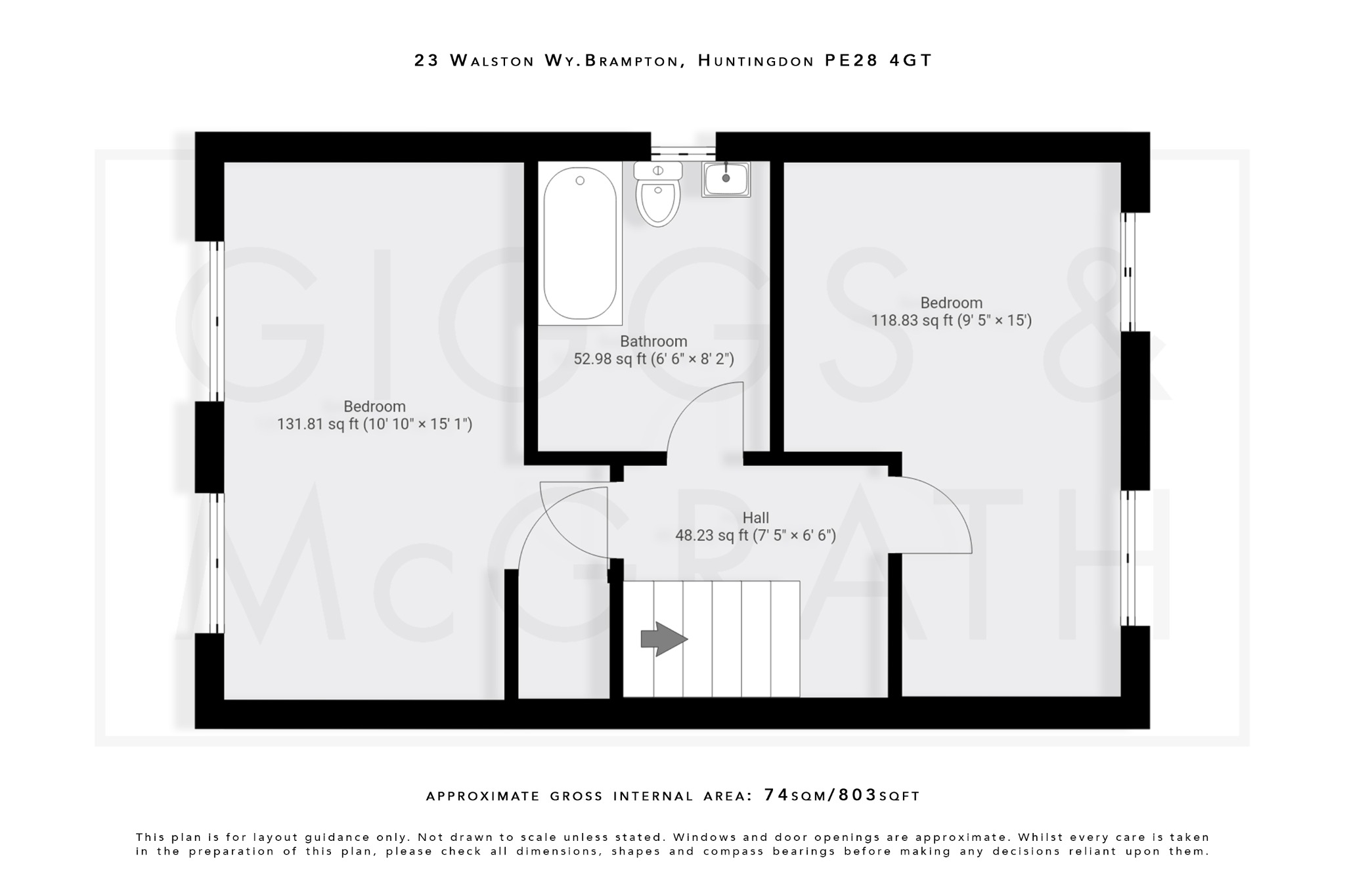 2 bed semi-detached house for sale in Walston Way, Cambridgeshire - Property Floorplan