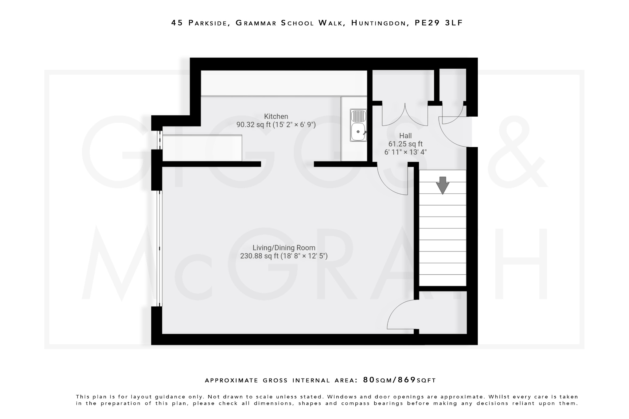 2 bed maisonette for sale in Parkside, Huntingdon - Property Floorplan