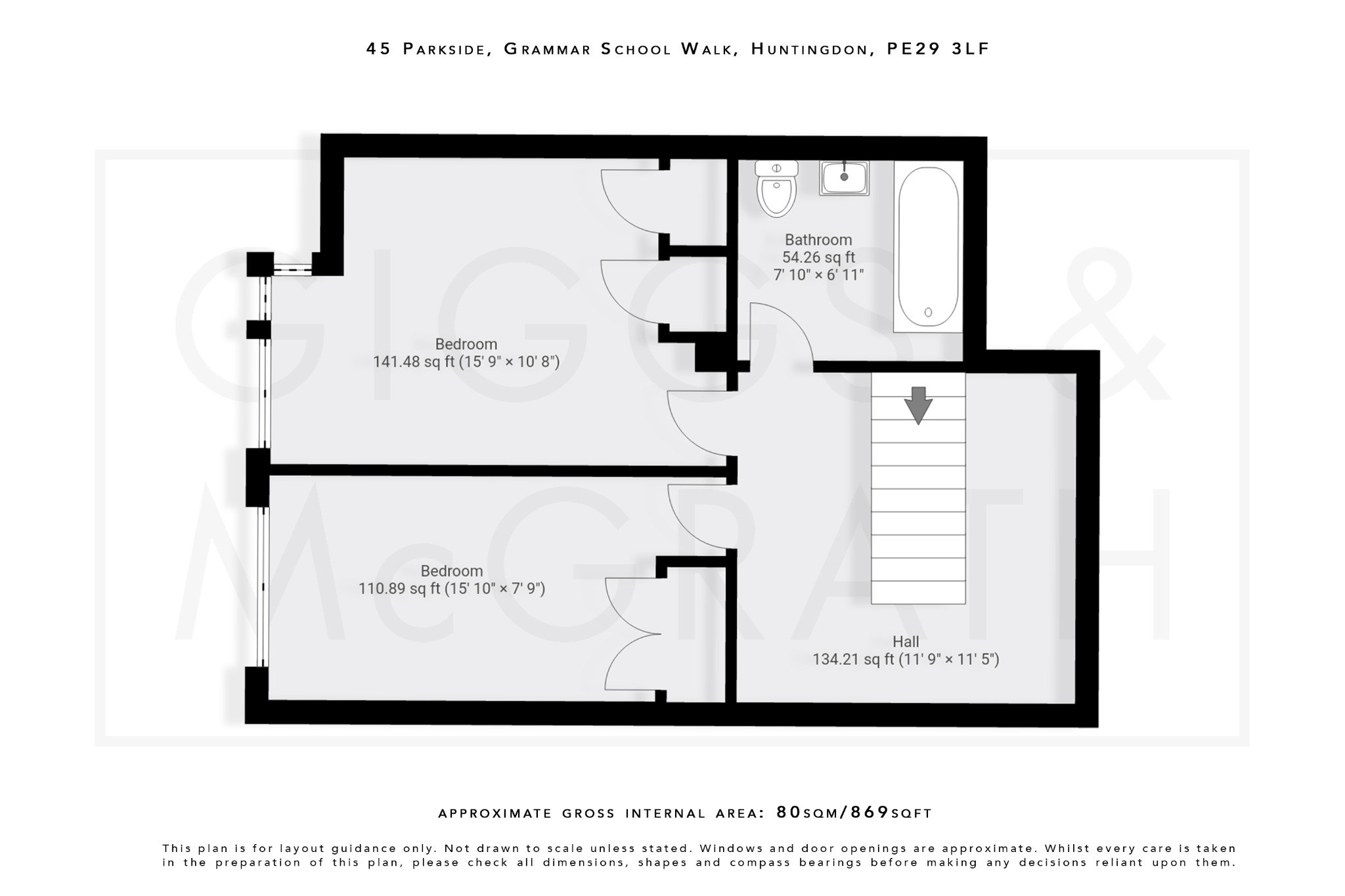2 bed maisonette for sale in Parkside, Huntingdon - Property Floorplan