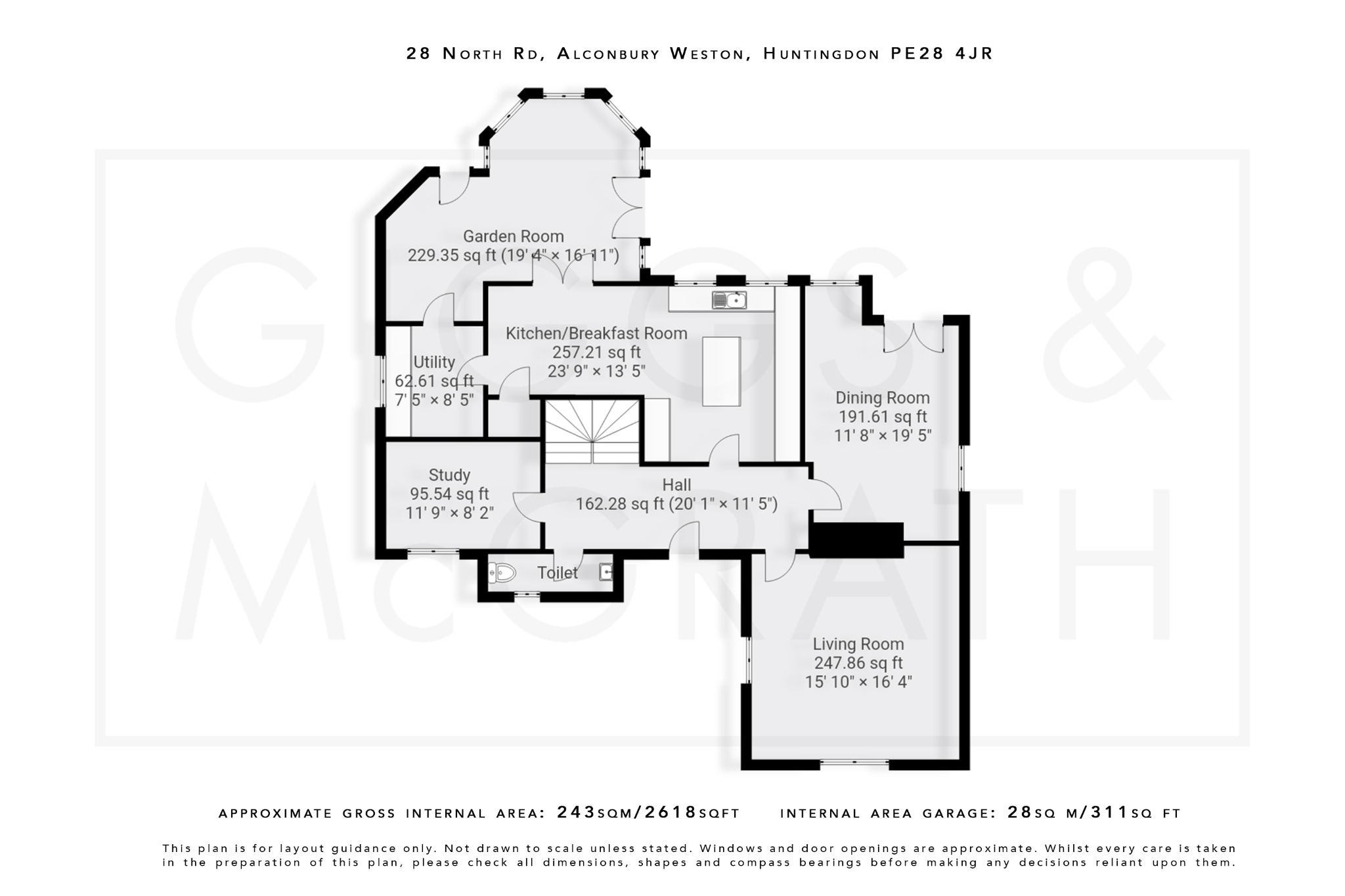 5 bed detached house for sale in North Road, Huntingdon - Property Floorplan