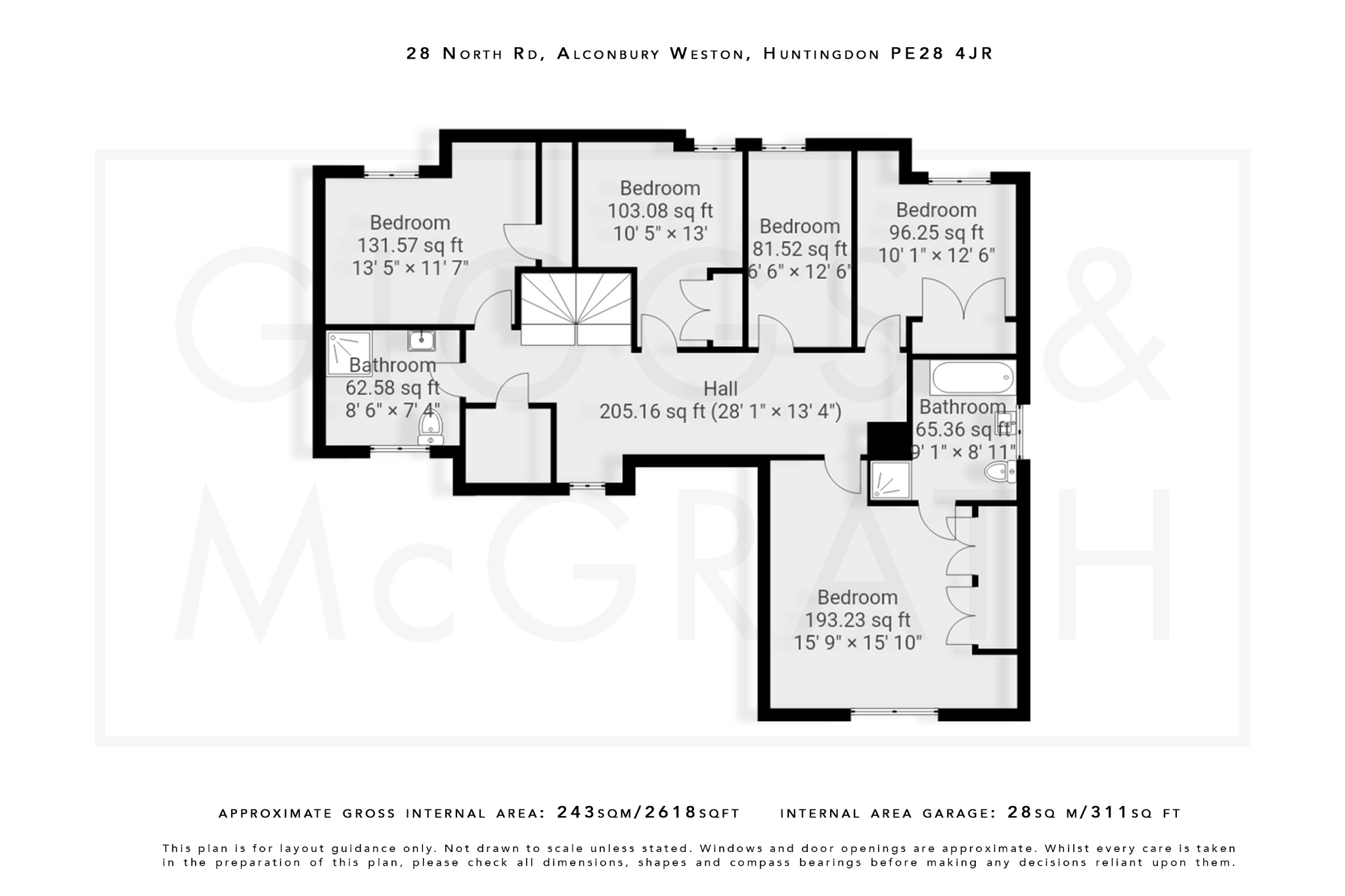 5 bed detached house for sale in North Road, Huntingdon - Property Floorplan