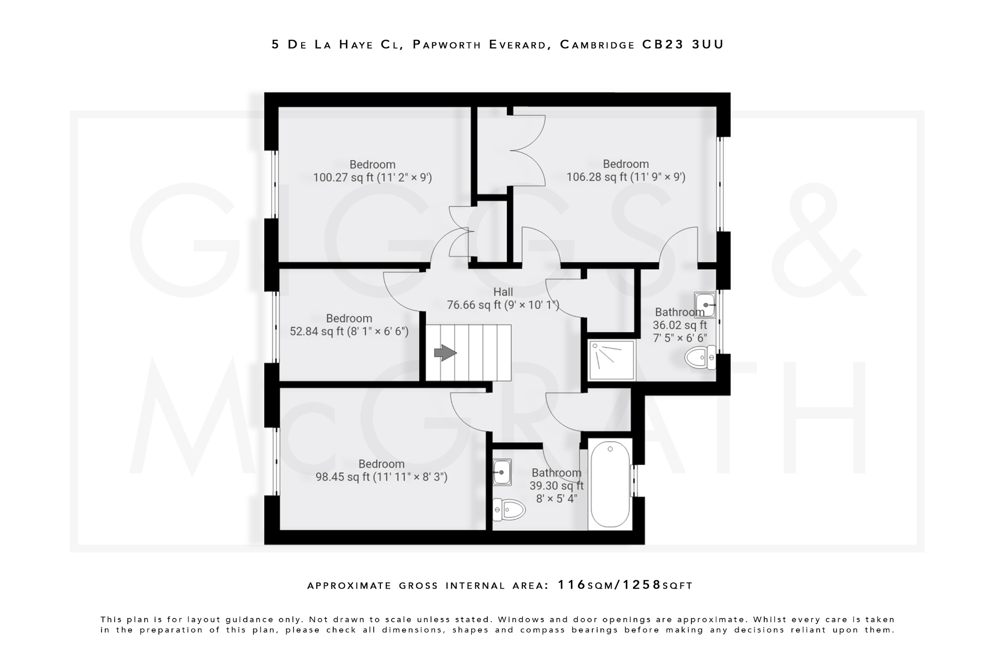 4 bed detached house for sale in De la Haye Close, Cambridgeshire - Property Floorplan