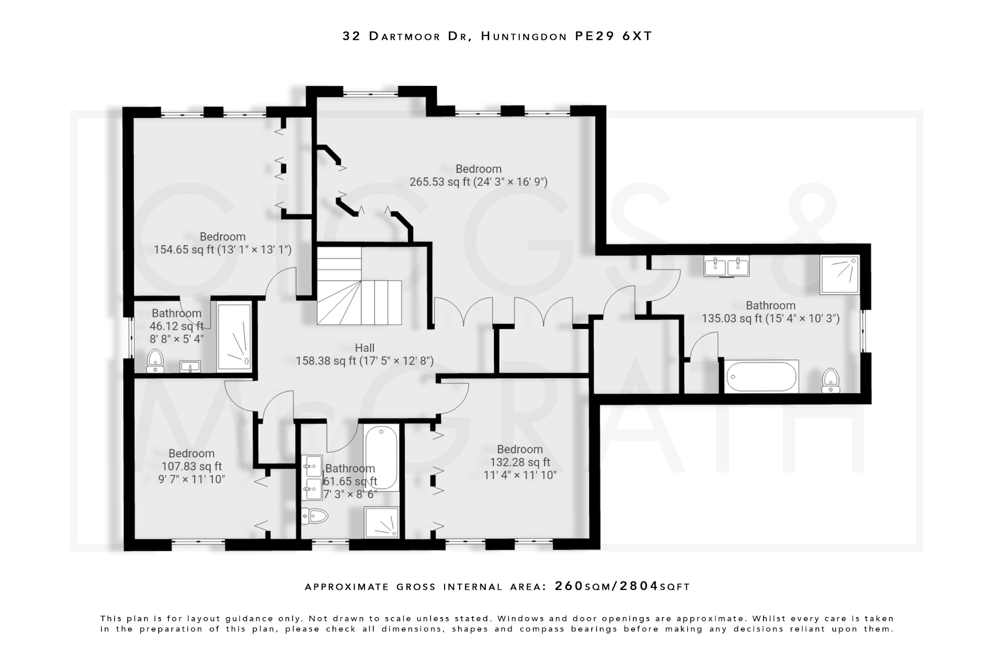 4 bed detached house for sale in Dartmoor Drive, Huntingdon - Property Floorplan