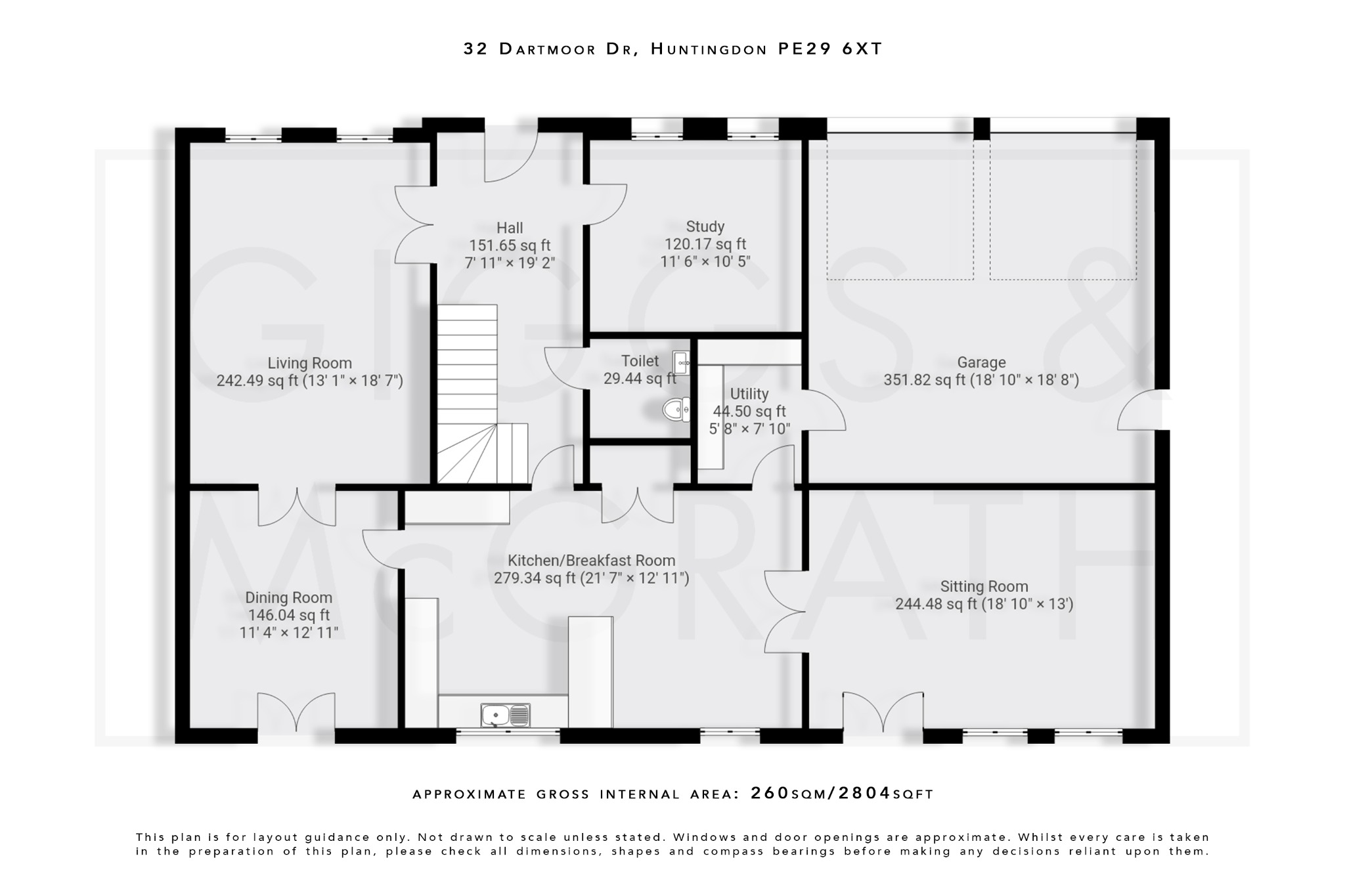 4 bed detached house for sale in Dartmoor Drive, Huntingdon - Property Floorplan