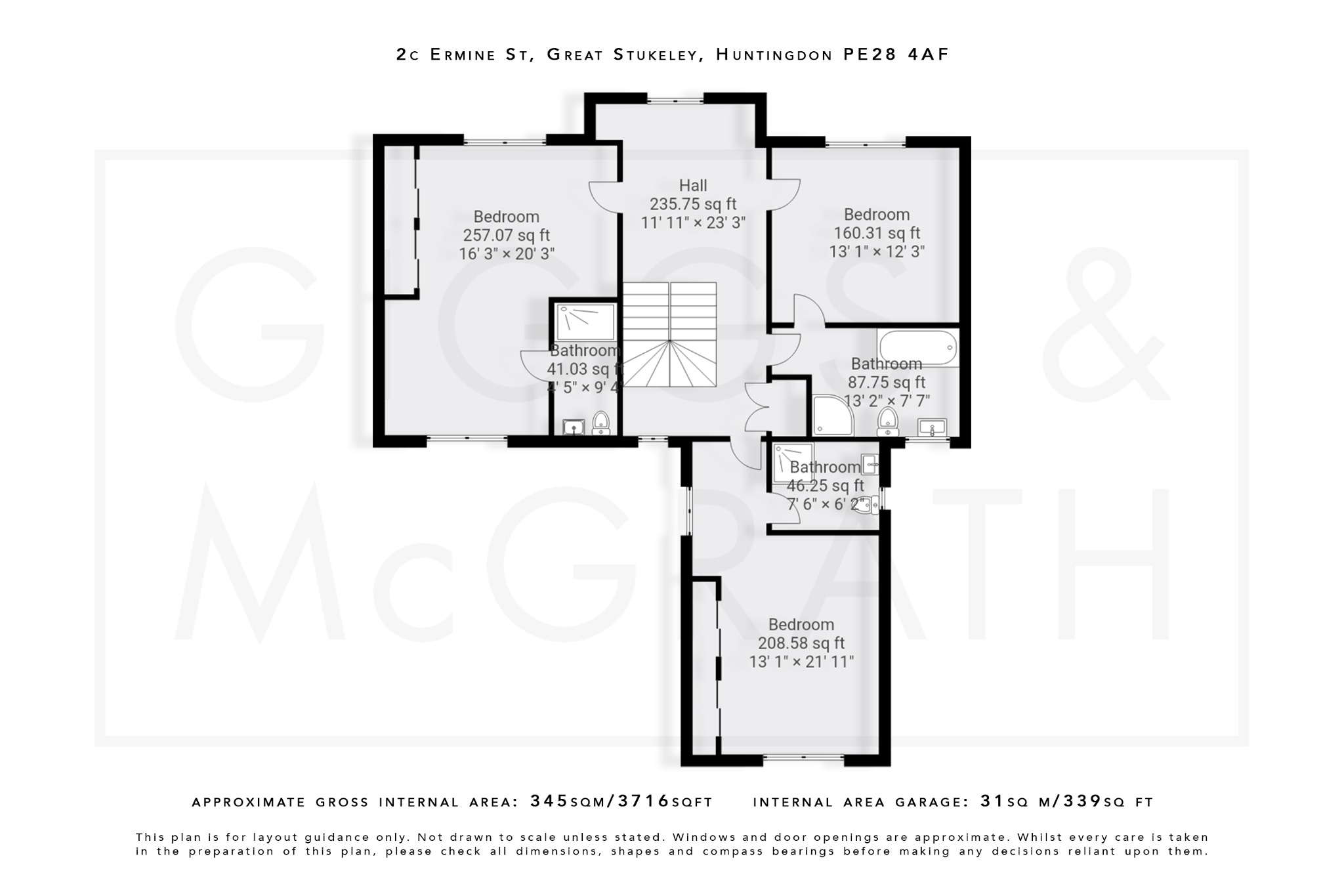 5 bed detached house for sale in Ermine Street, Huntingdon - Property Floorplan