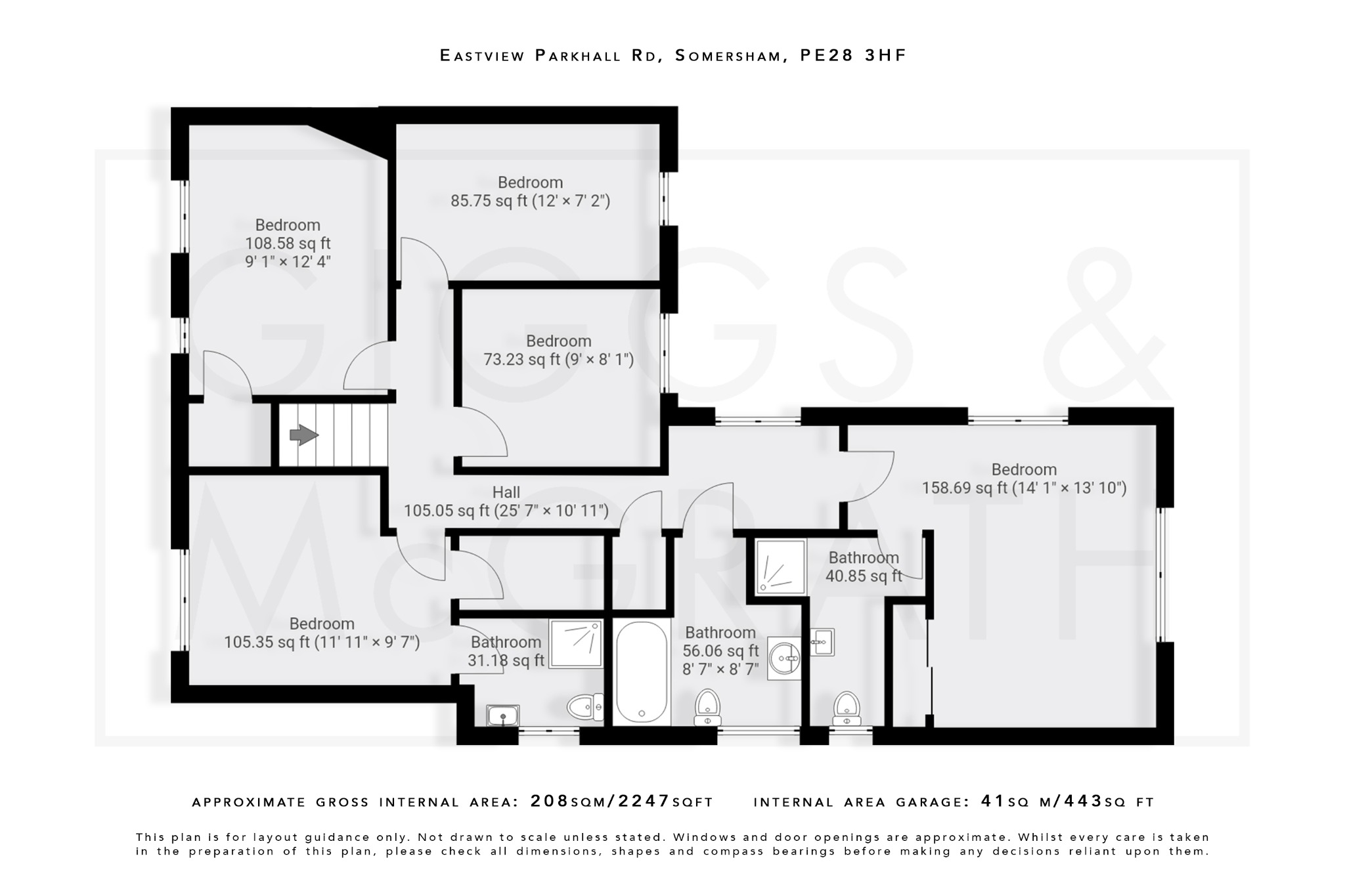 5 bed semi-detached house for sale in Parkhall Road, Huntingdon - Property Floorplan