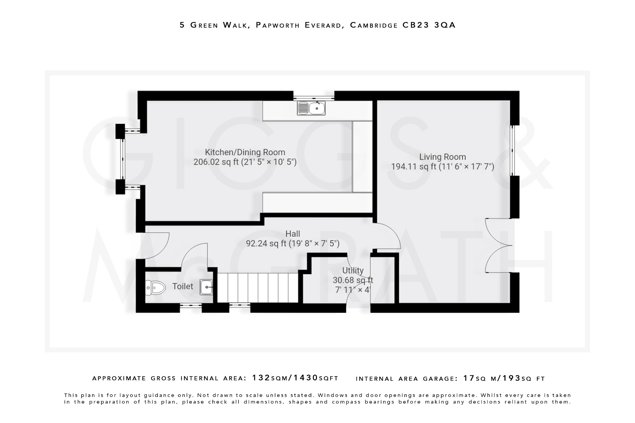4 bed detached house for sale in Green Walk, Cambridgeshire - Property Floorplan