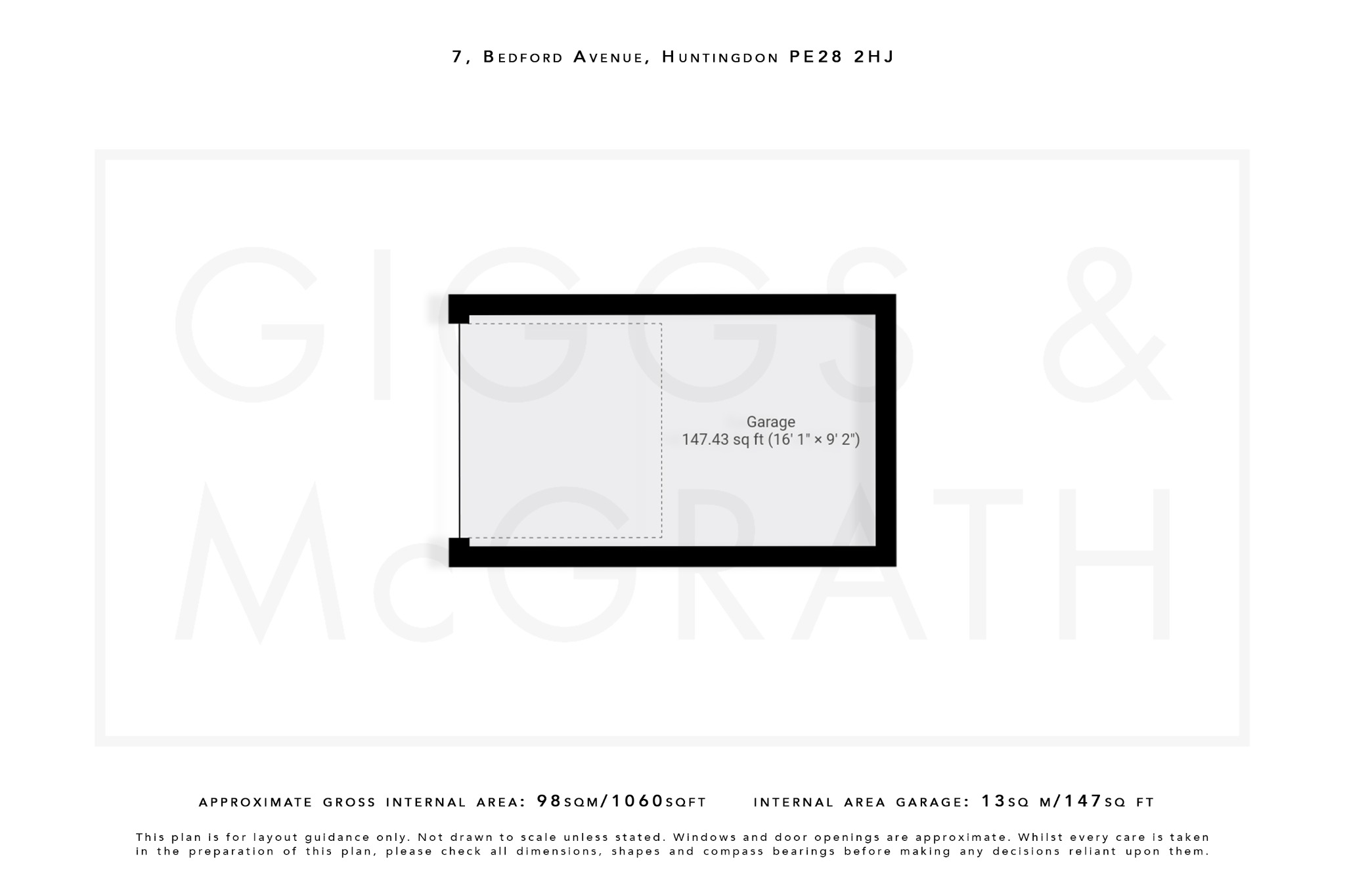 3 bed end of terrace house for sale in Bedford Avenue, Cambridgeshire - Property Floorplan